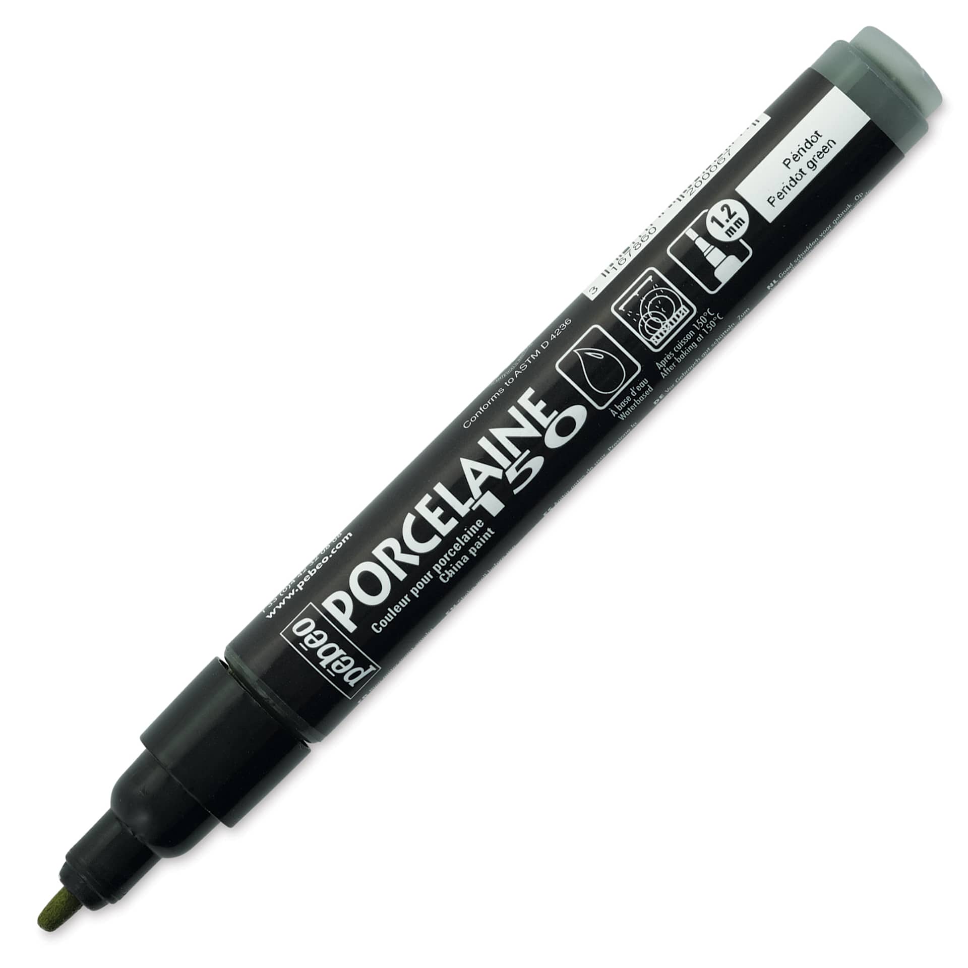 Pebeo Porcelaine 150 Paint Marker - Peridot Green, Broad