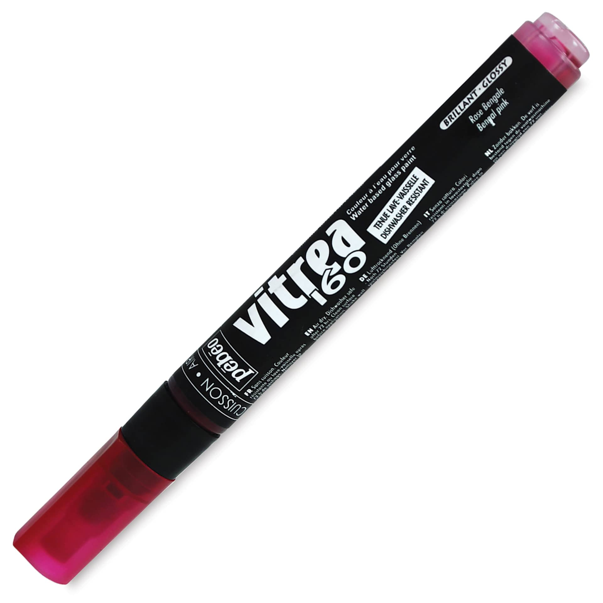 Pebeo Vitrea 160 Paint Markers - Bengal Pink, Glossy
