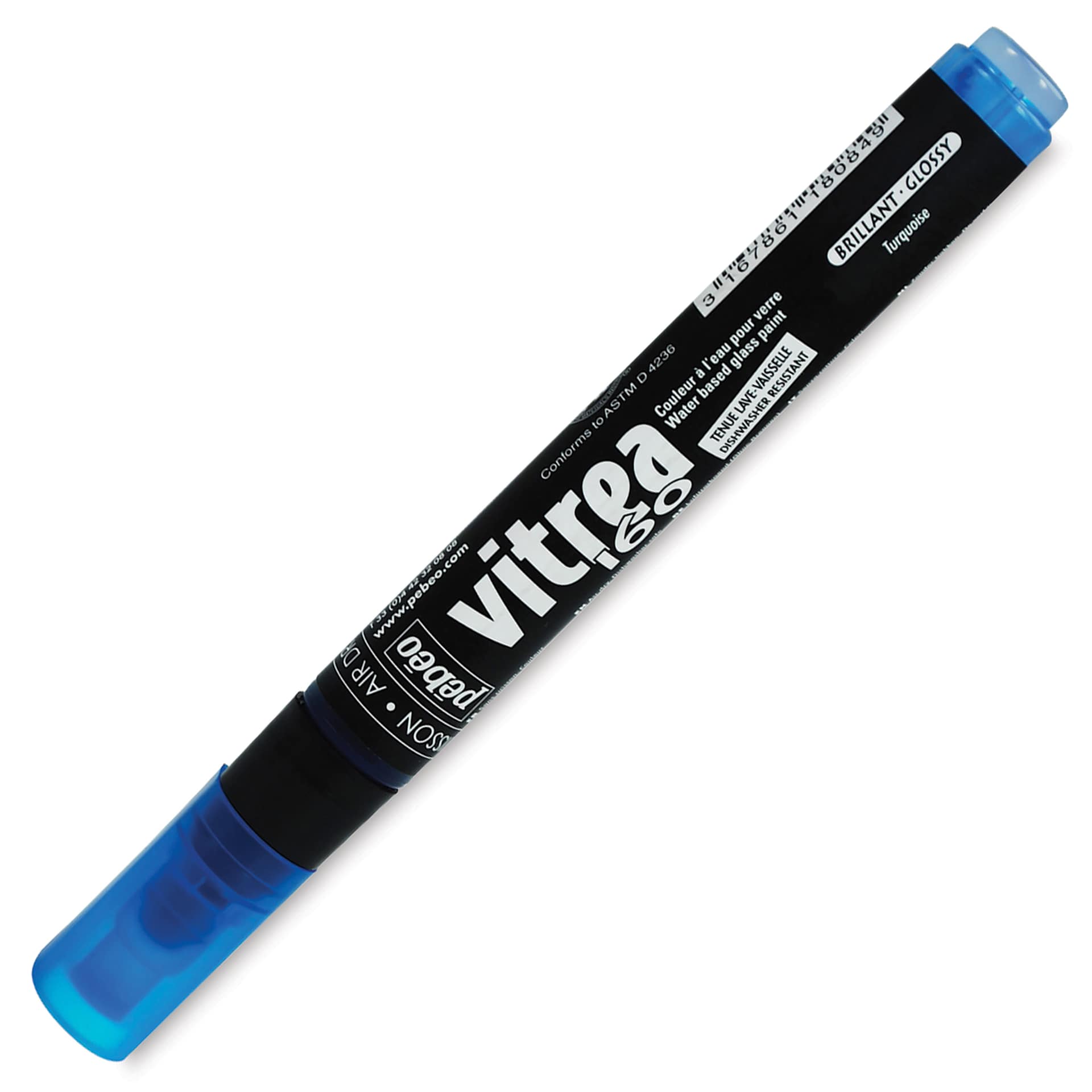 Pebeo Vitrea 160 Paint Markers - Turquoise, Glossy