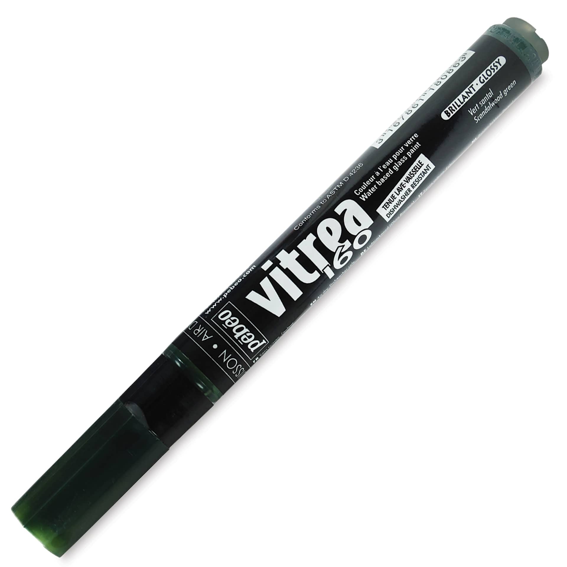 Pebeo Vitrea 160 Paint Markers - Sandalwood Green, Glossy