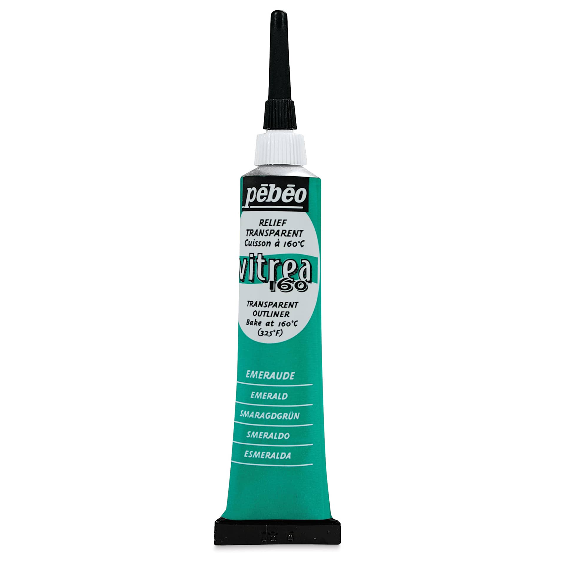 Pebeo Vitrea 160 Outliner - Emerald, Outliner, 20 ml tube