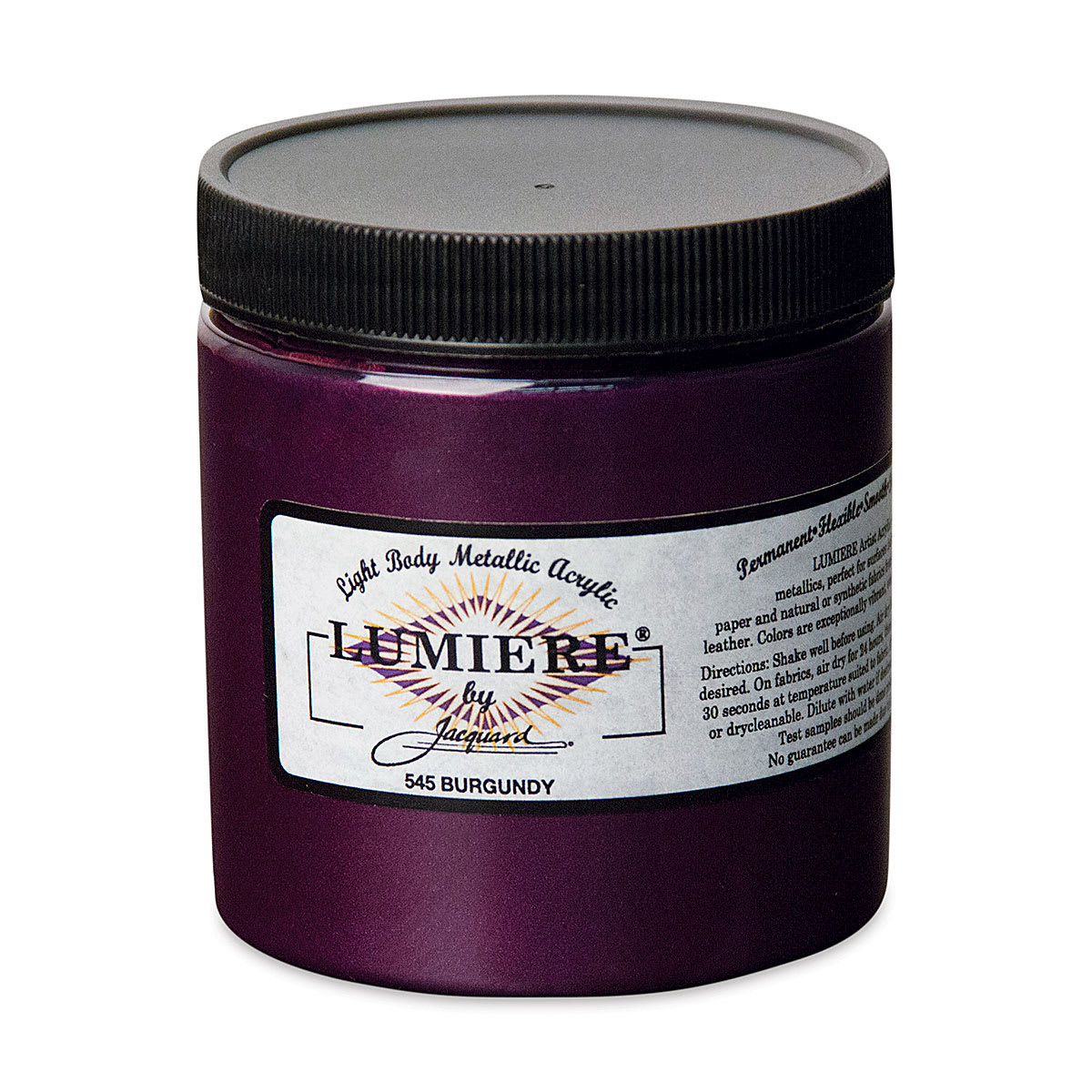 Jacquard Lumiere Acrylic - Burgundy, 8 oz Jar