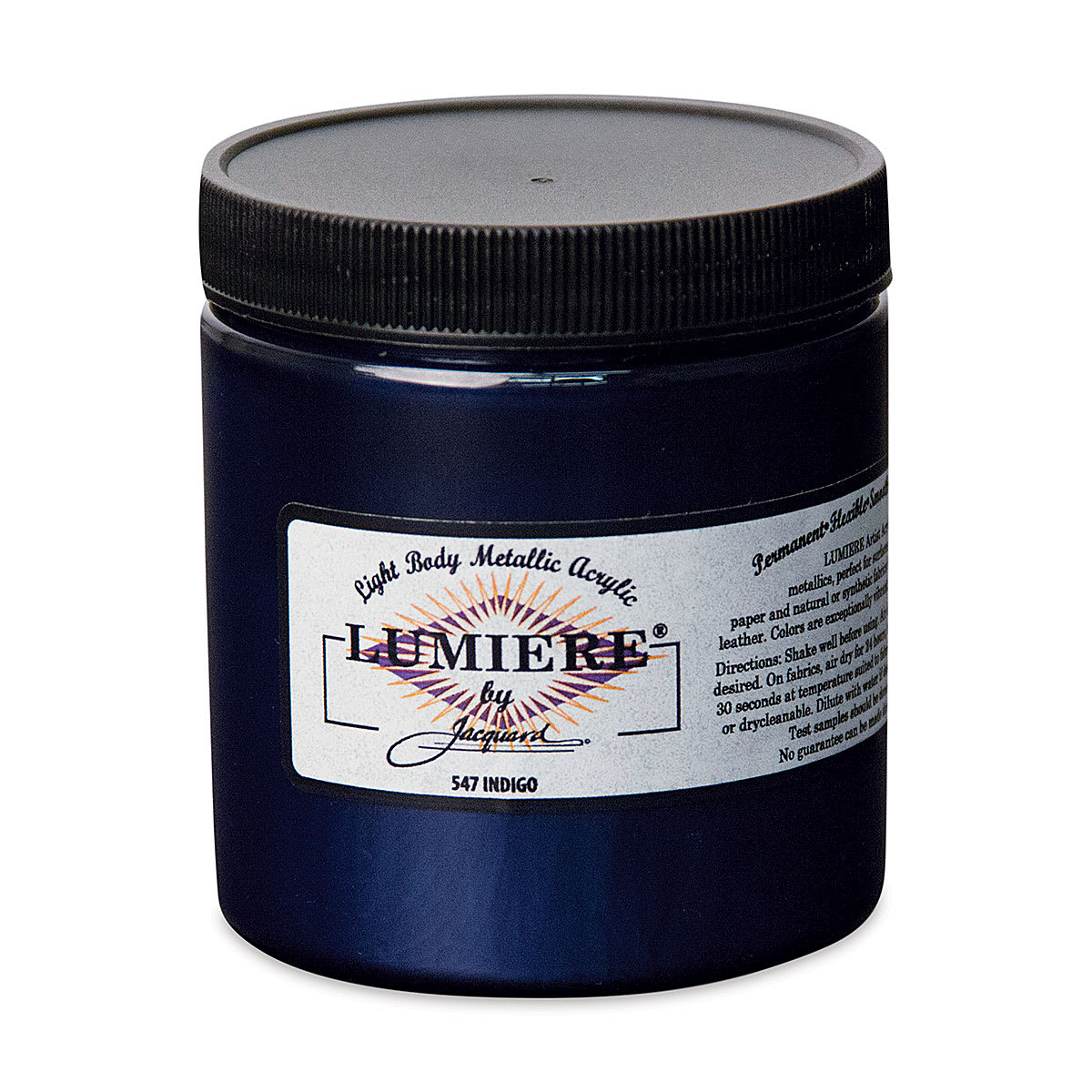 Jacquard Lumiere Acrylic - Indigo, 8 oz Jar