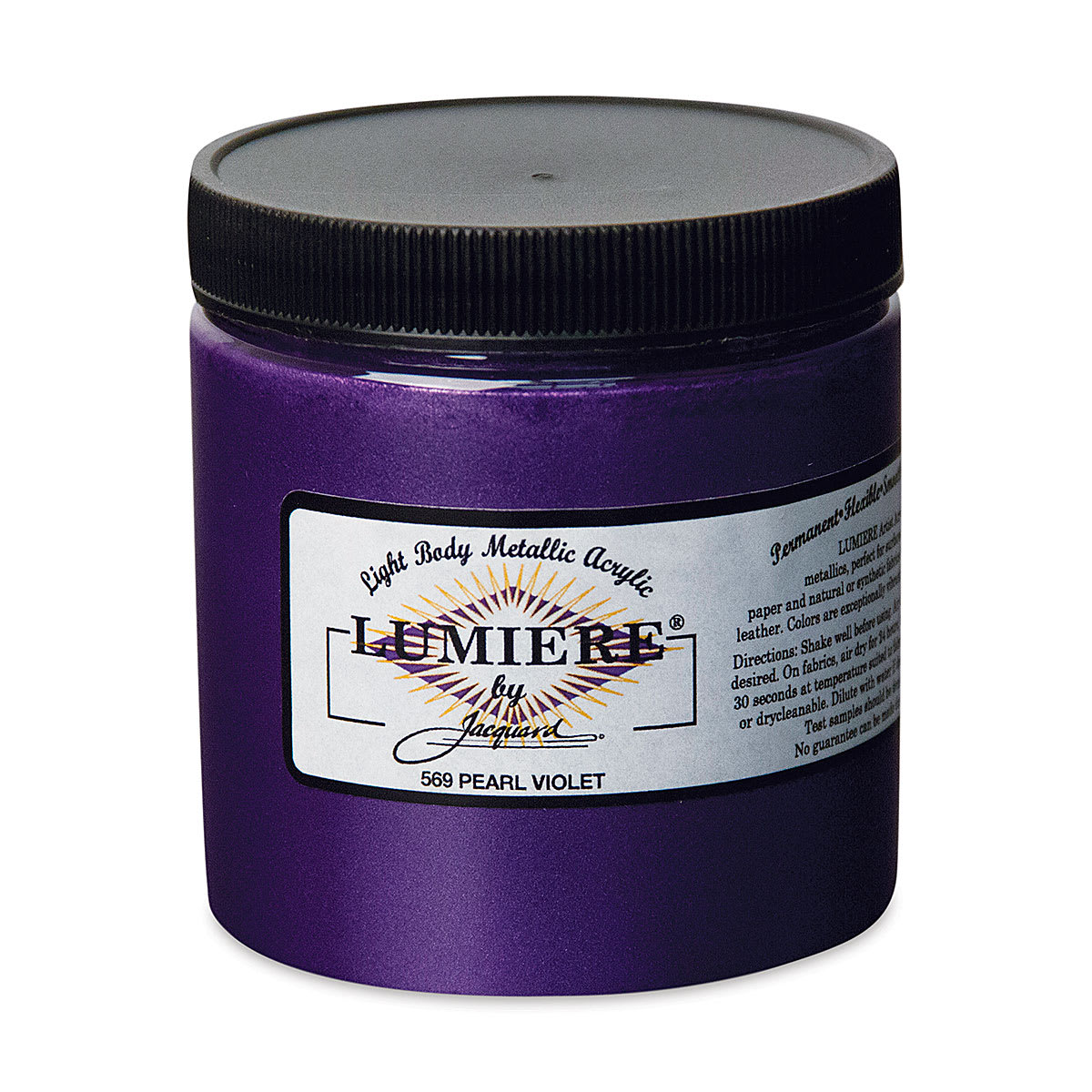 Jacquard Lumiere Acrylic - Pearlescent Violet, 8 oz Jar