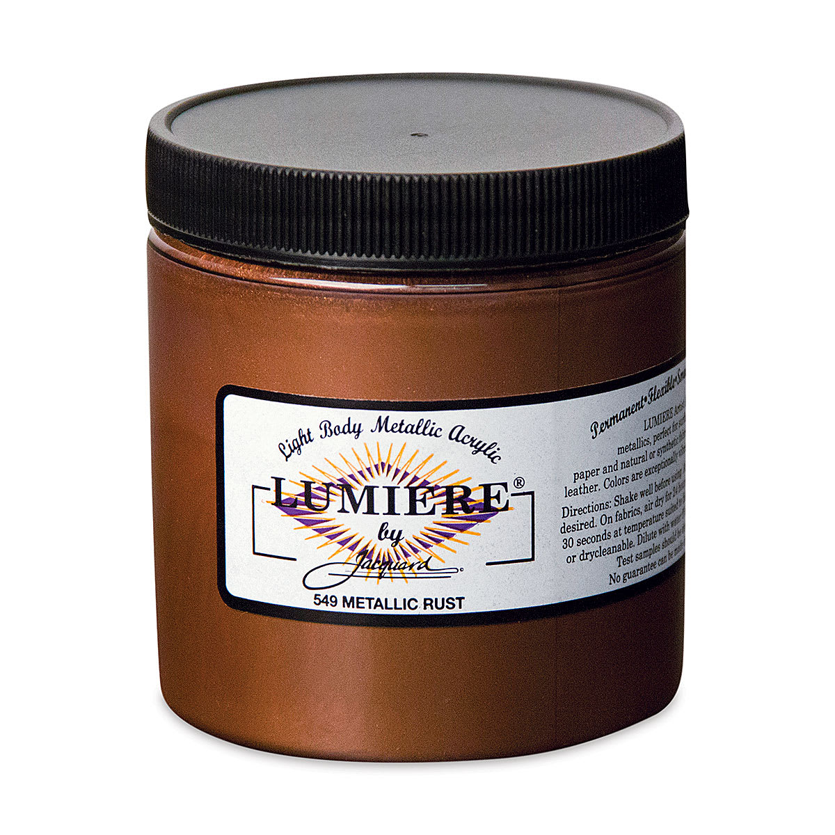 Jacquard Lumiere Acrylic - Metallic Rust, 8 oz Jar