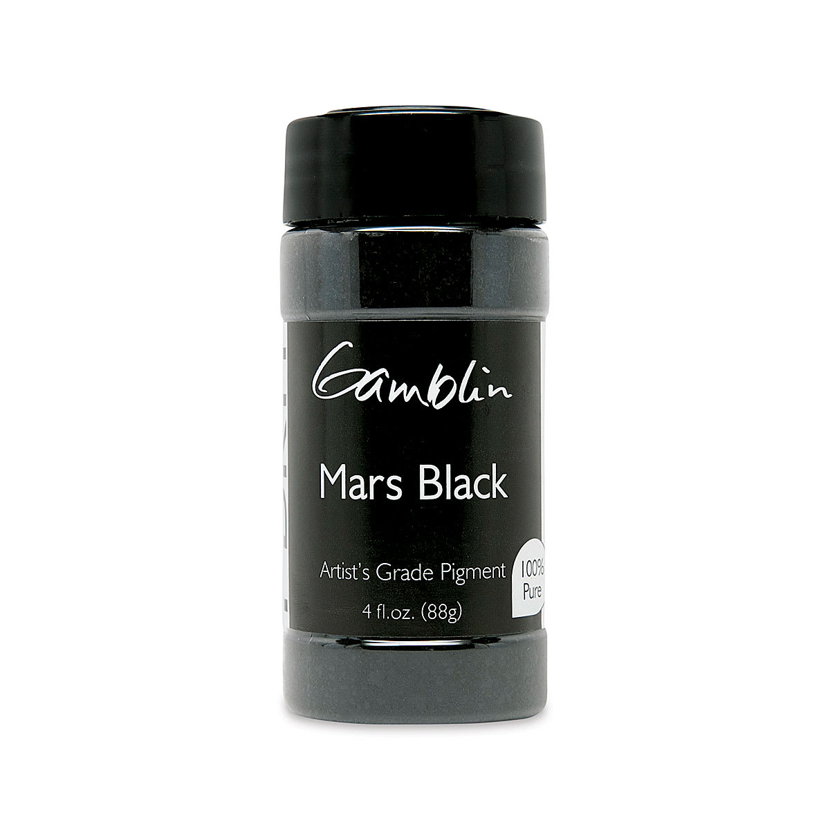 Gamblin Artist's Grade Pigment - Mars Black, 4 oz bottle