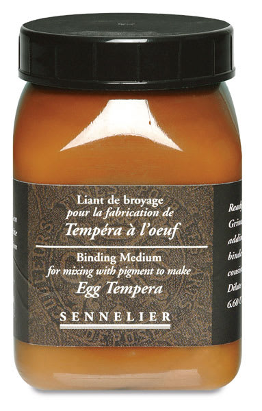 Sennelier Egg Tempera Binding Medium - Front of 200 ml bottle