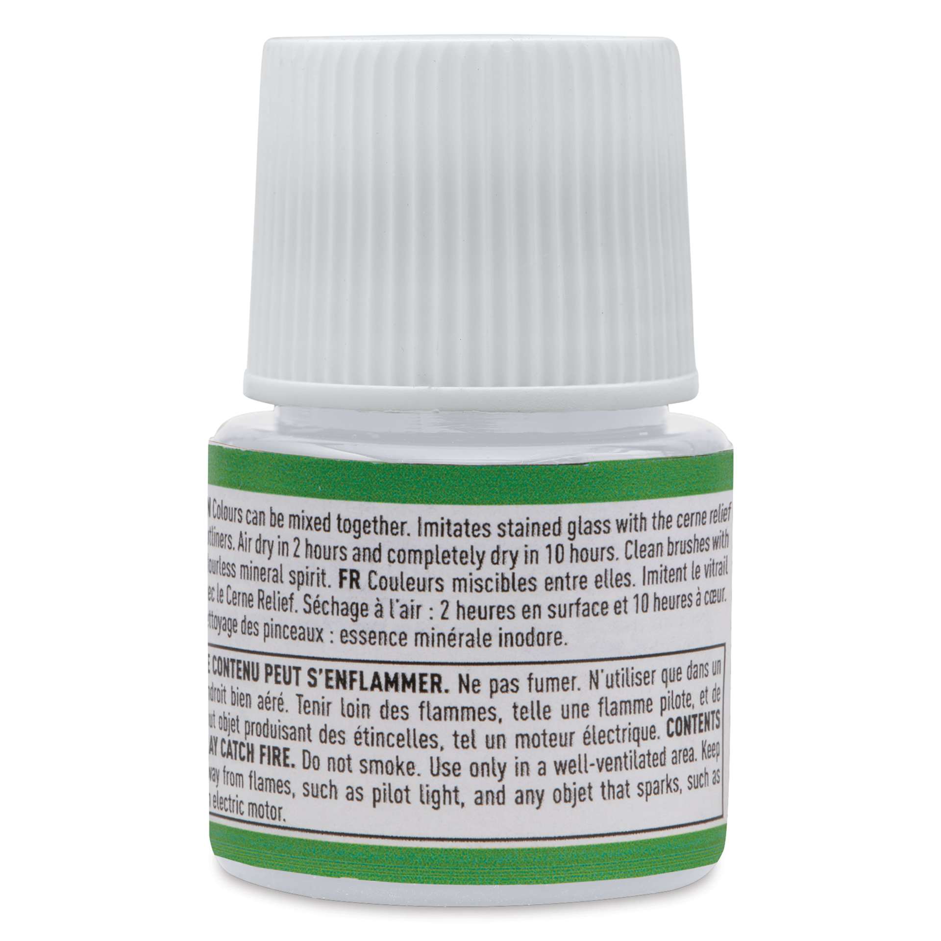 Pebeo Vitrail Paint - Opaque Super White, 45 ml bottle back