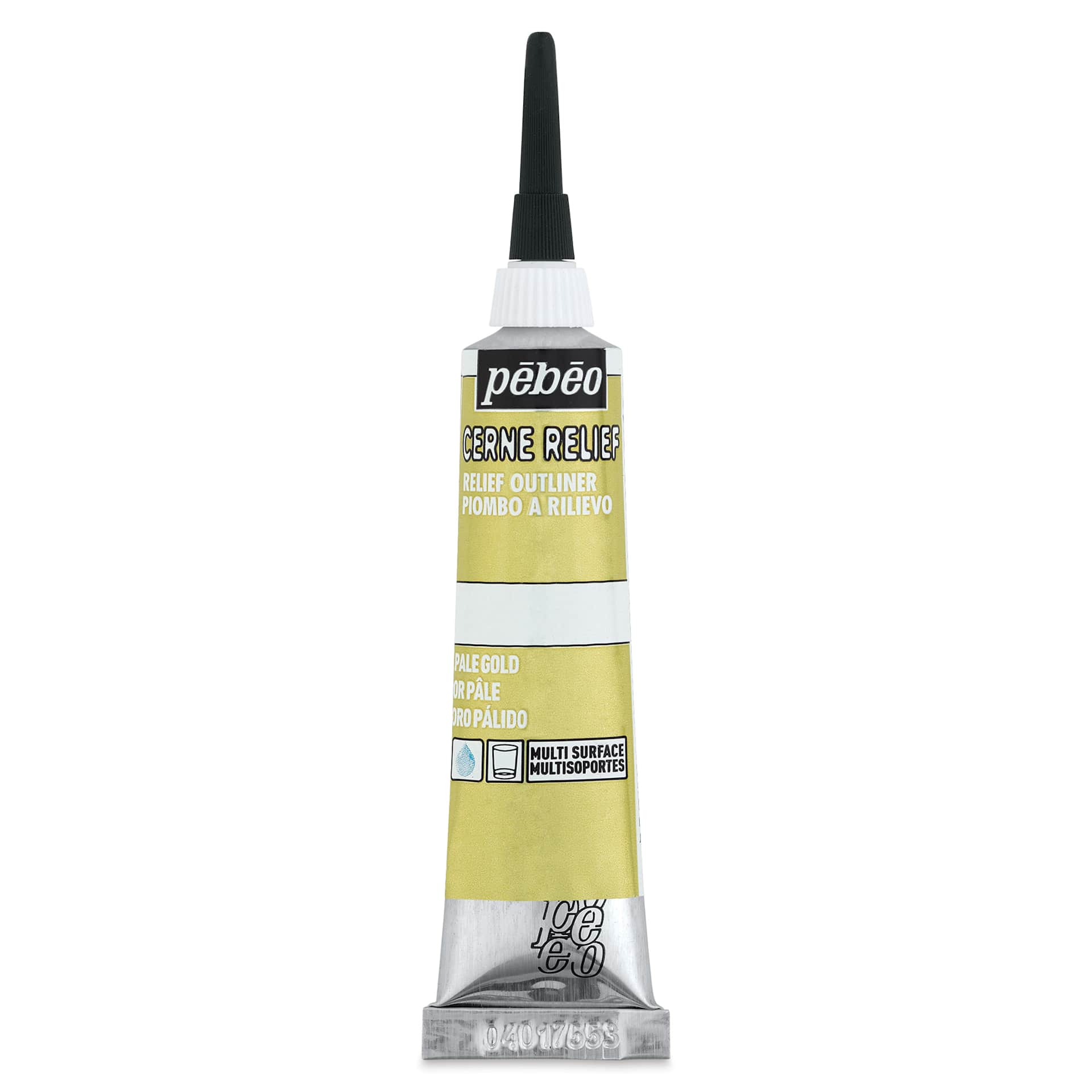 Pebeo Vitrail Paint Outliner - Pale Gold Outliner, 20 ml tube