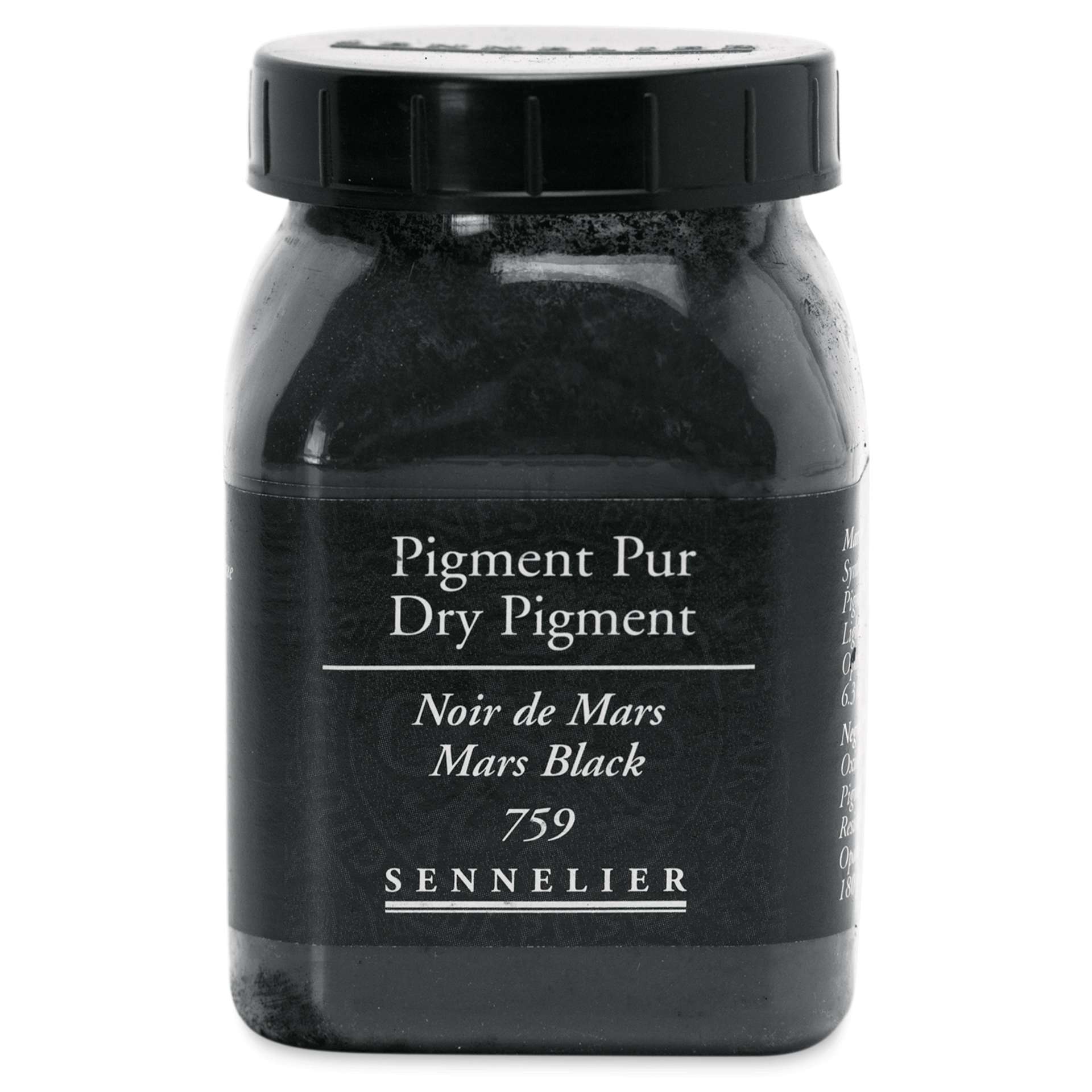 Sennelier Dry Pigment - Mars Black, 180 g jar