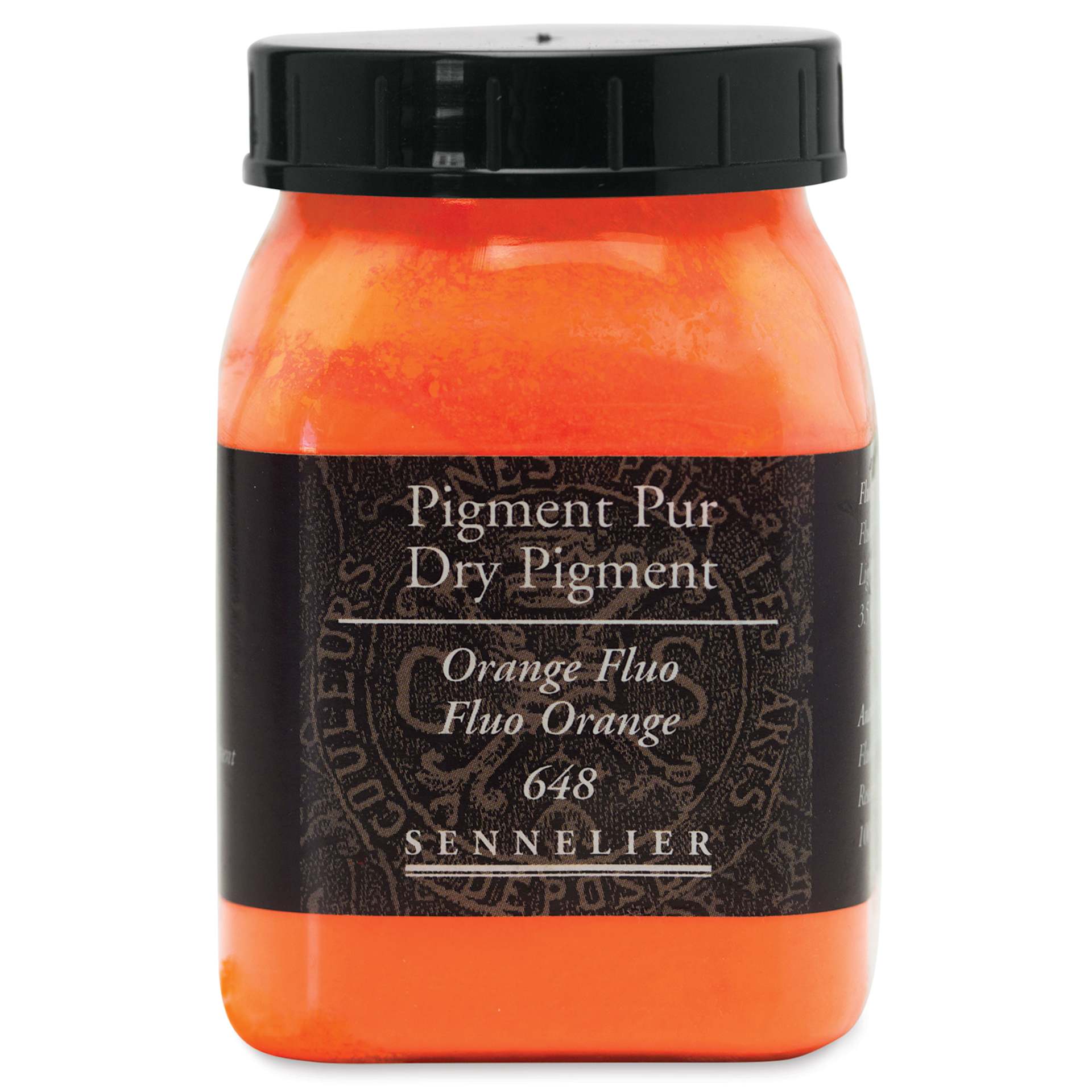 Sennelier Dry Pigment - Fluorescent Orange, 100 g jar