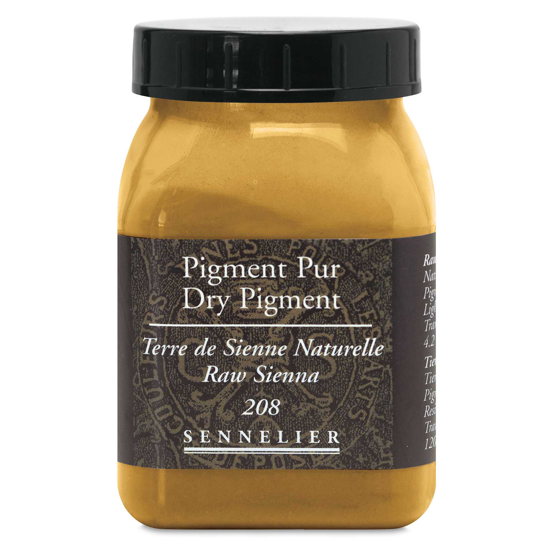 Sennelier Dry Pigment - Raw Sienna, 120 g jar