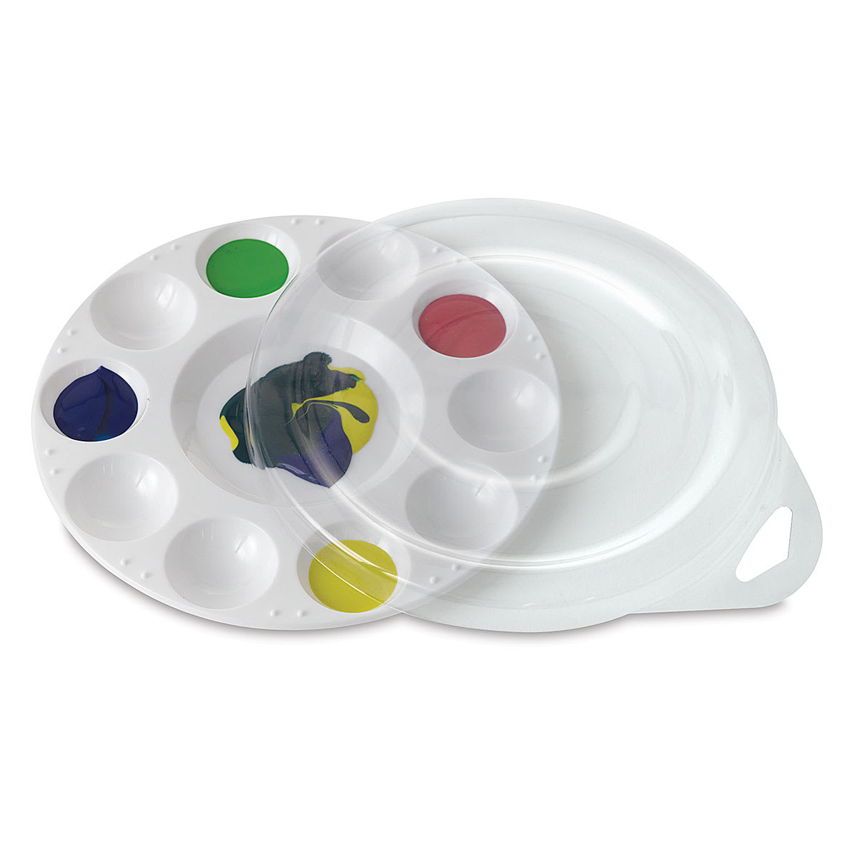 10 Well Plastic Tray shown open with paint
