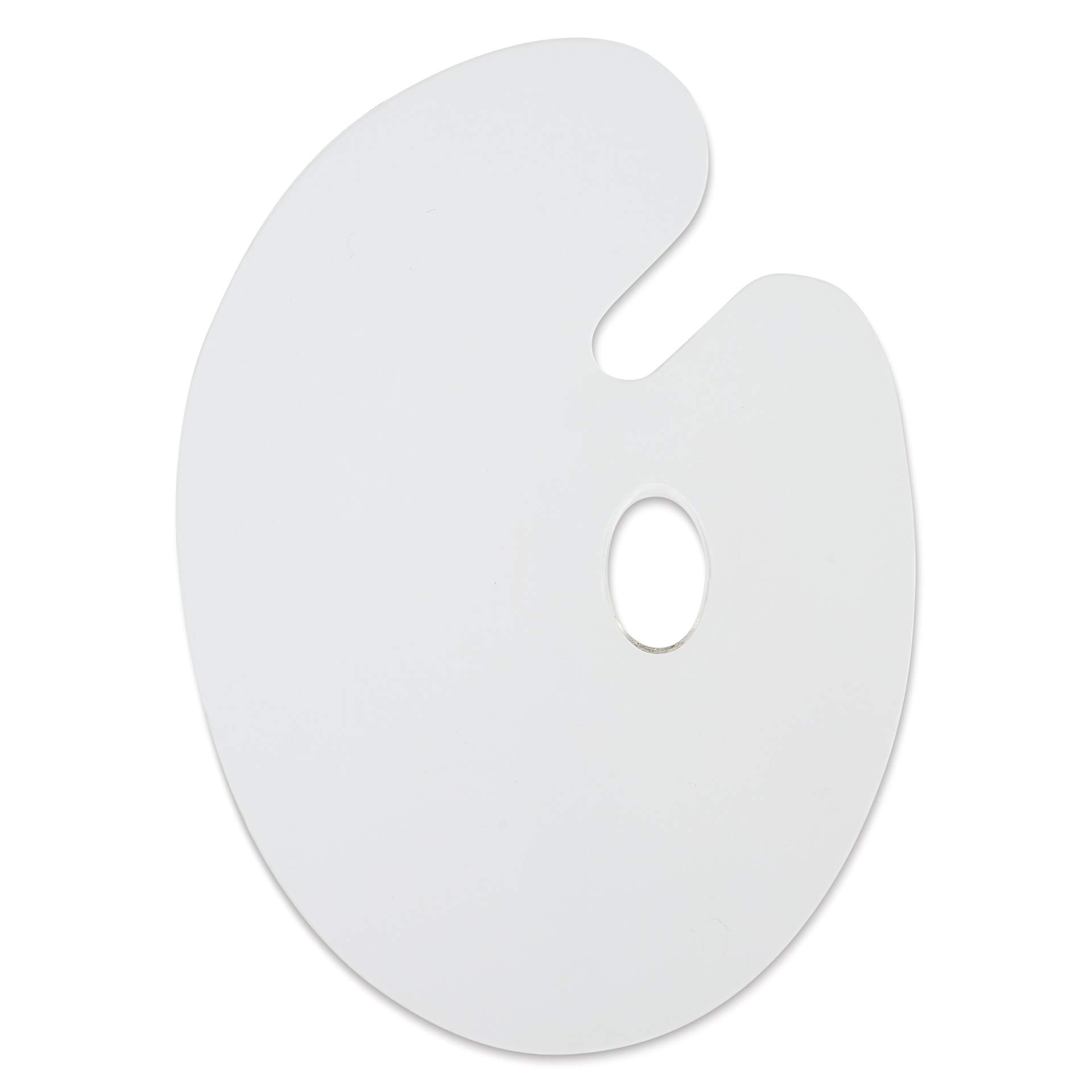 Art Alternatives Clear Acrylic Palette - Oval, 10" x 14", front