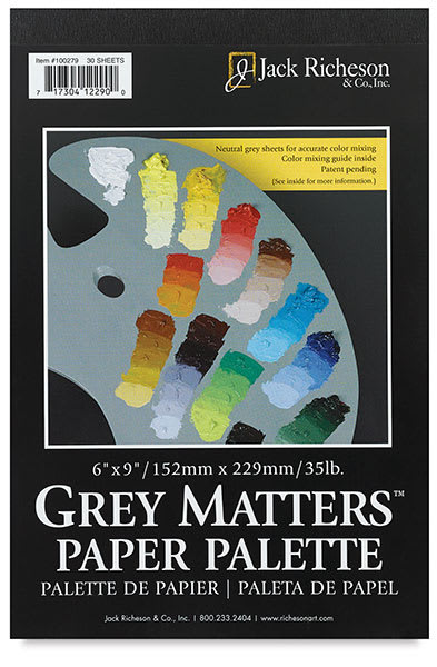 Gray Paper Palette, 30 Sheets  Front Cover of Pad