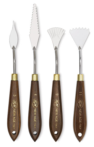New Age Painting Knives, Set of 4