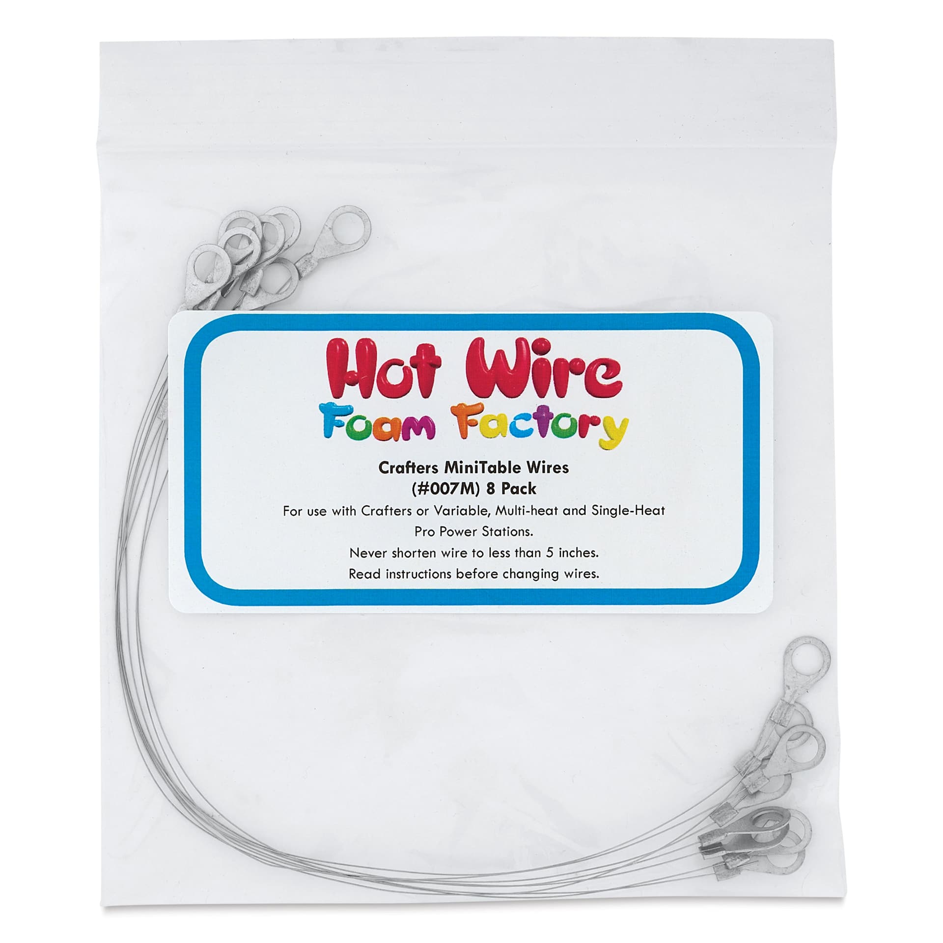 Hot Wire Foam Factory Mini Scroll Table Replacement Wires - Set of 8 front of packaging
