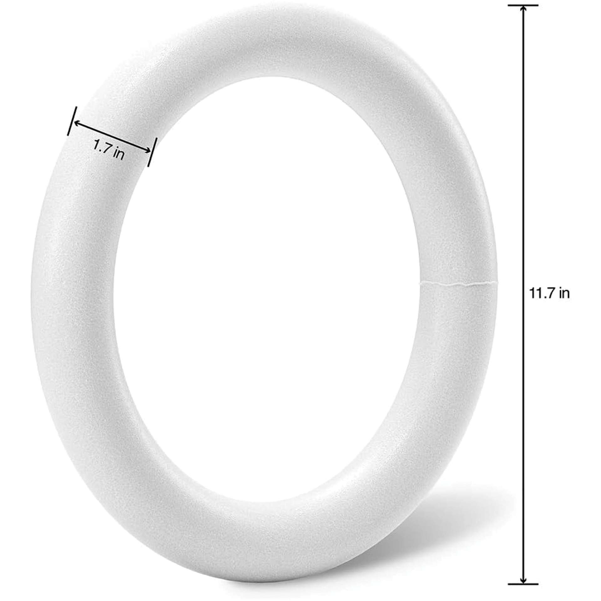 FloraCraft CraftFōM Foam - Wreath, 12" Dia dimensions