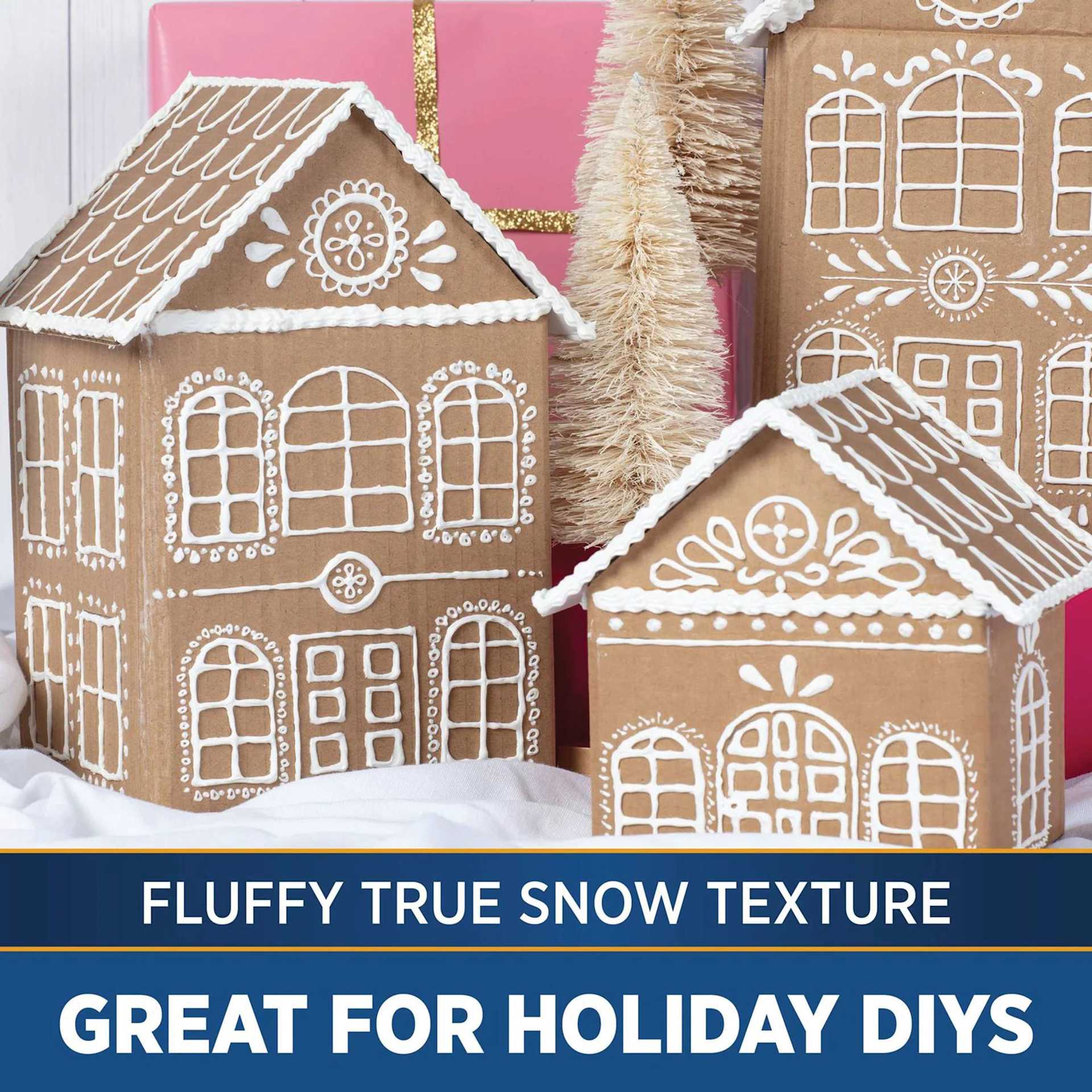 Fluffy true snow texture, great for holiday DIYs