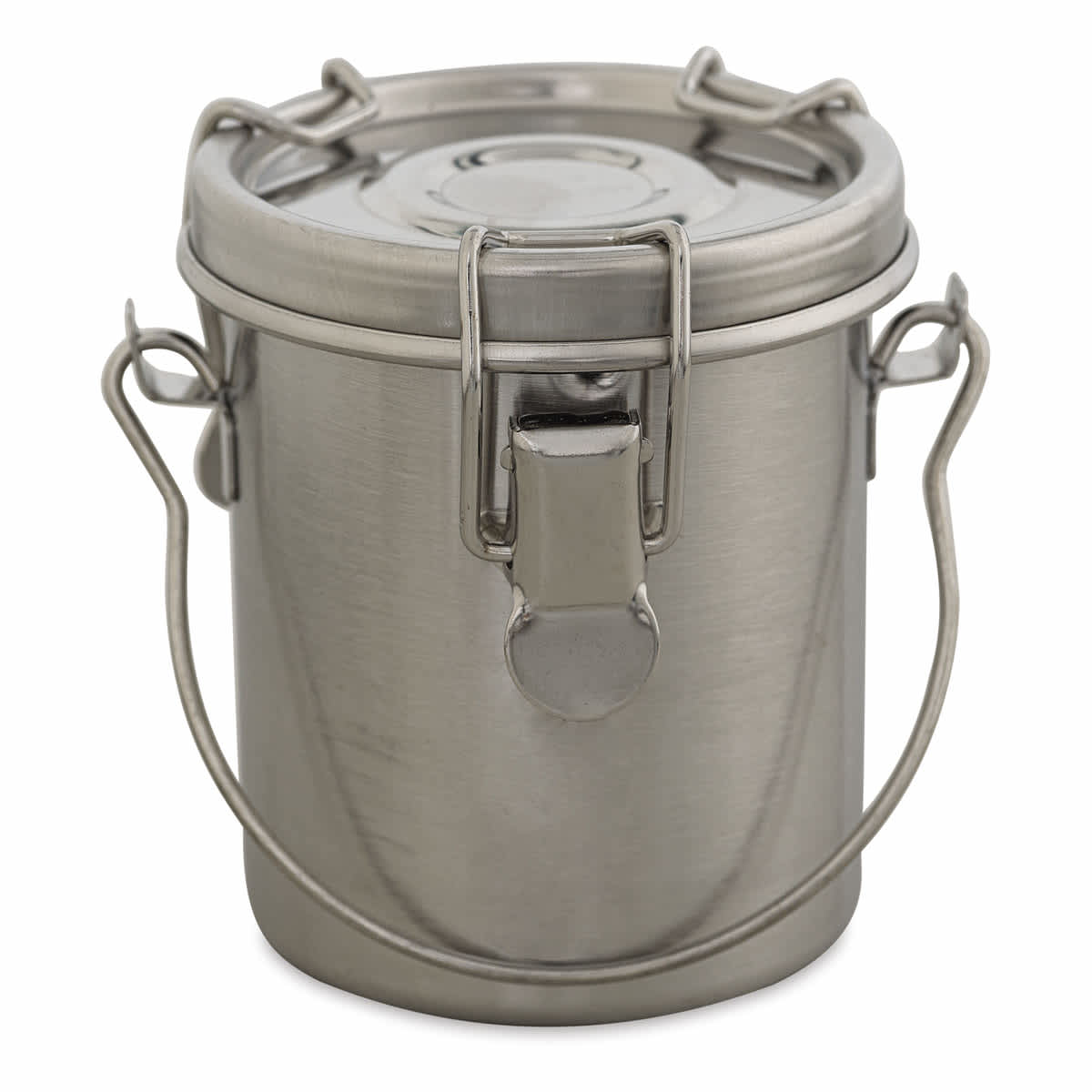 Anderson & Sons Stainless Steel Airtight Brush Washer - Front view of 8 oz Brush Washer with Lid
