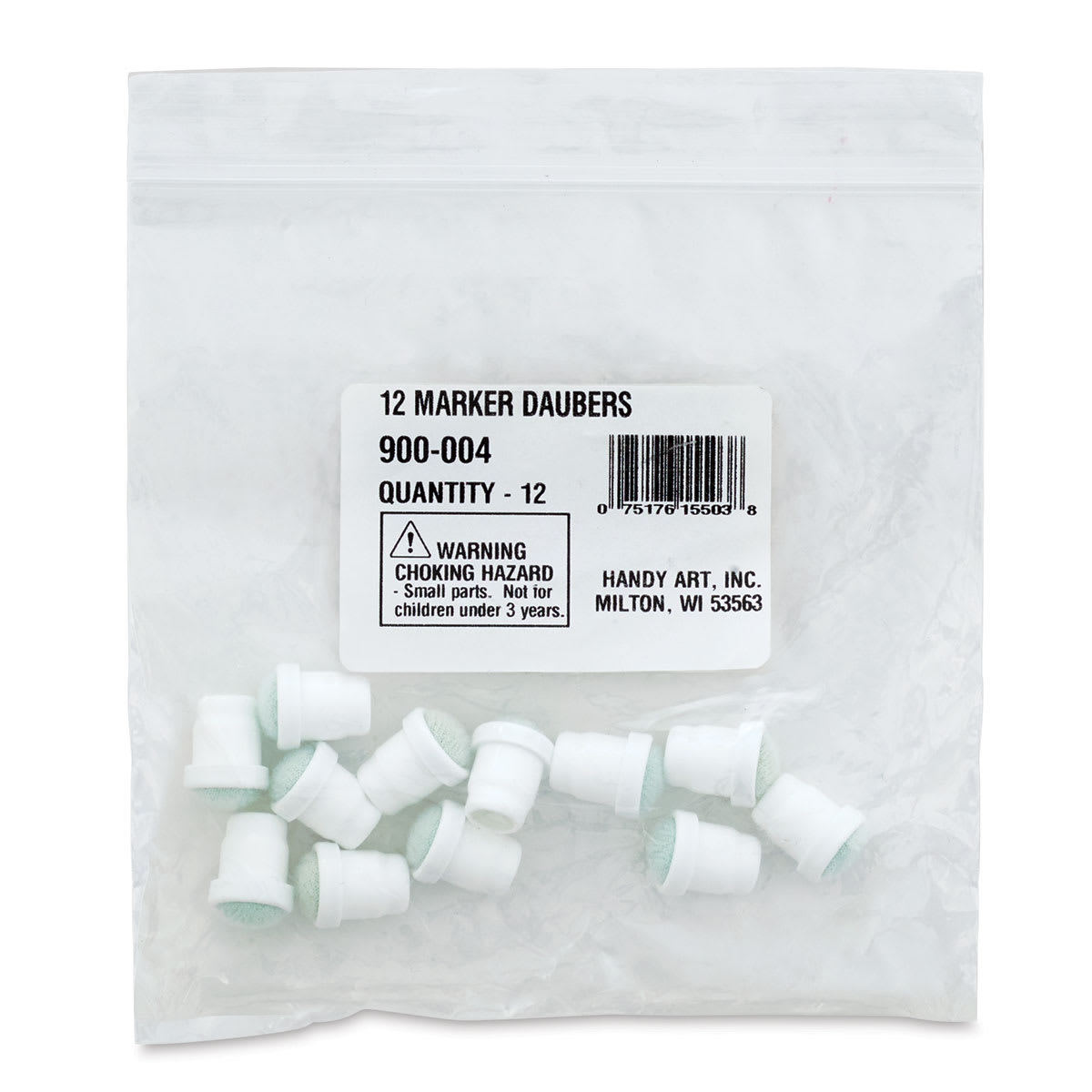 Handy Art Empty Marker Bottles - 12 Replacement Dauber Tips shown in package