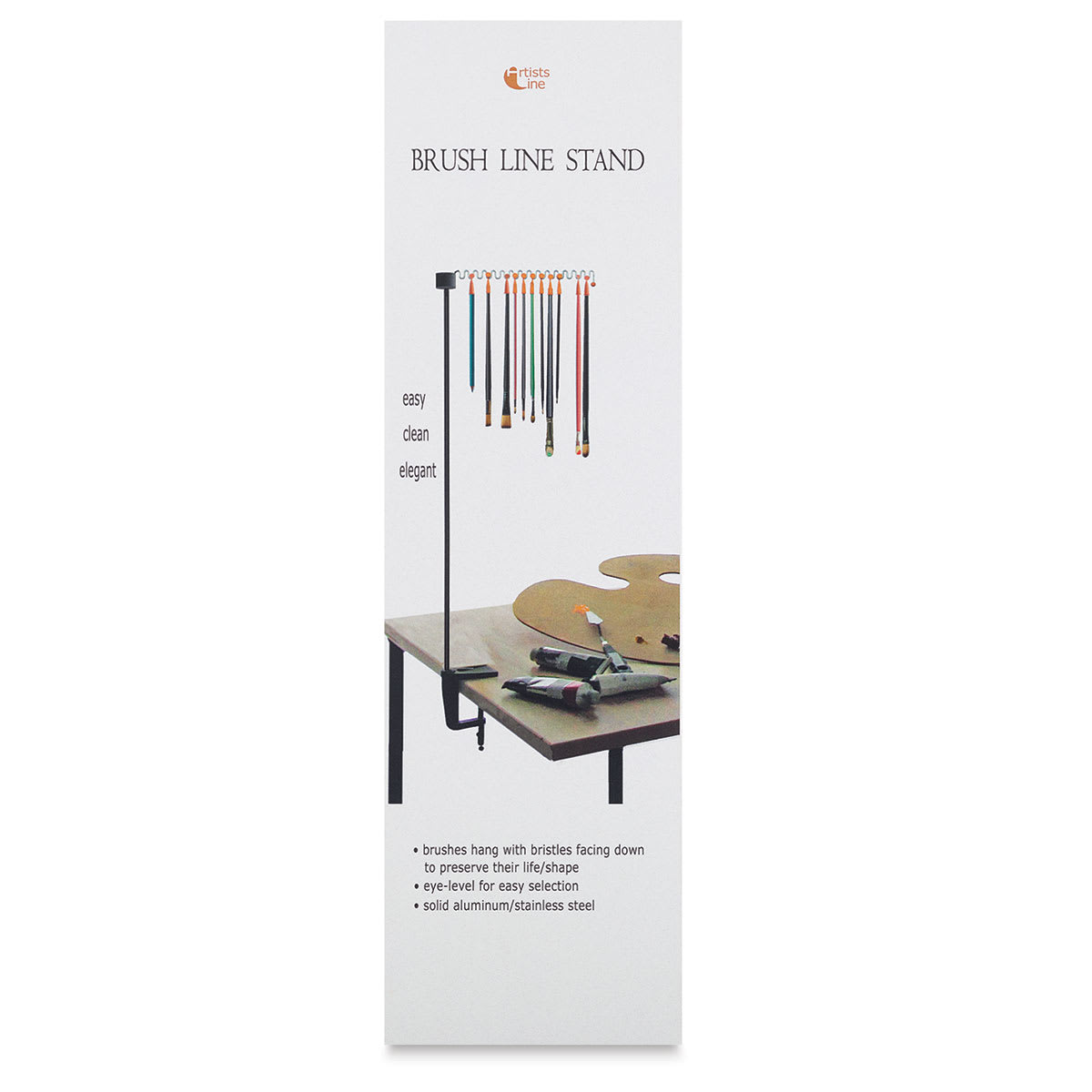 Artists Line Brush Line - Front of package of Tabletop Brush line
