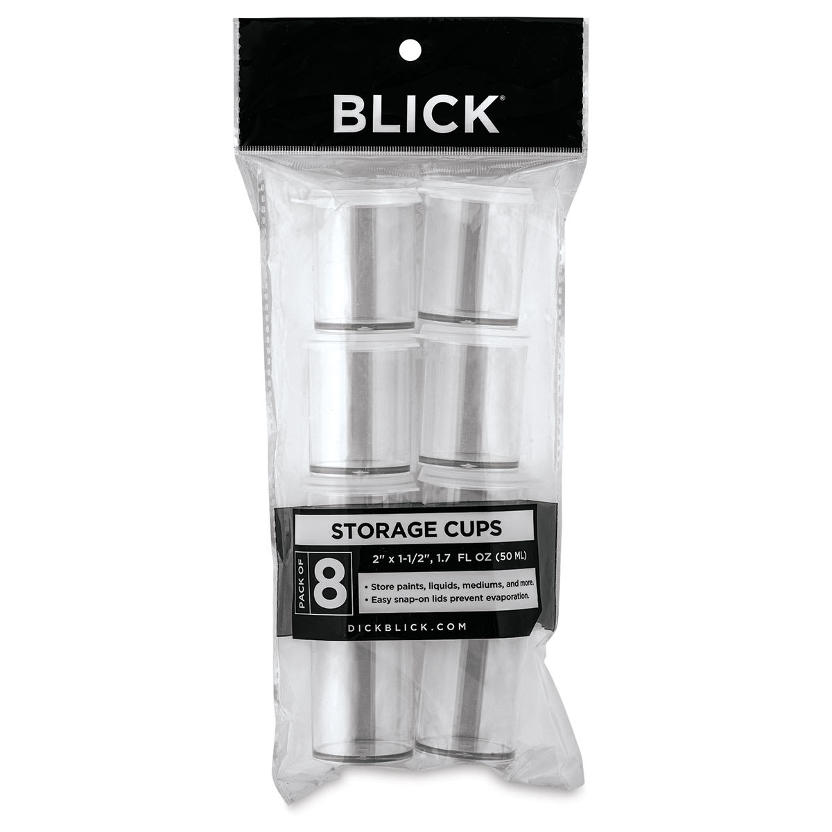 Blick Plastic Storage Cups - 1.7 oz, Pkg of 8 (in package) Blick Plastic Storage Cups - 1.7 oz, Pkg of 8 (in package)
