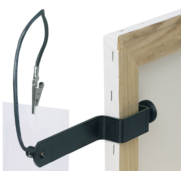 Blick Canvas Picture Clip - Close-up of Picture Clip attached to canvas frame