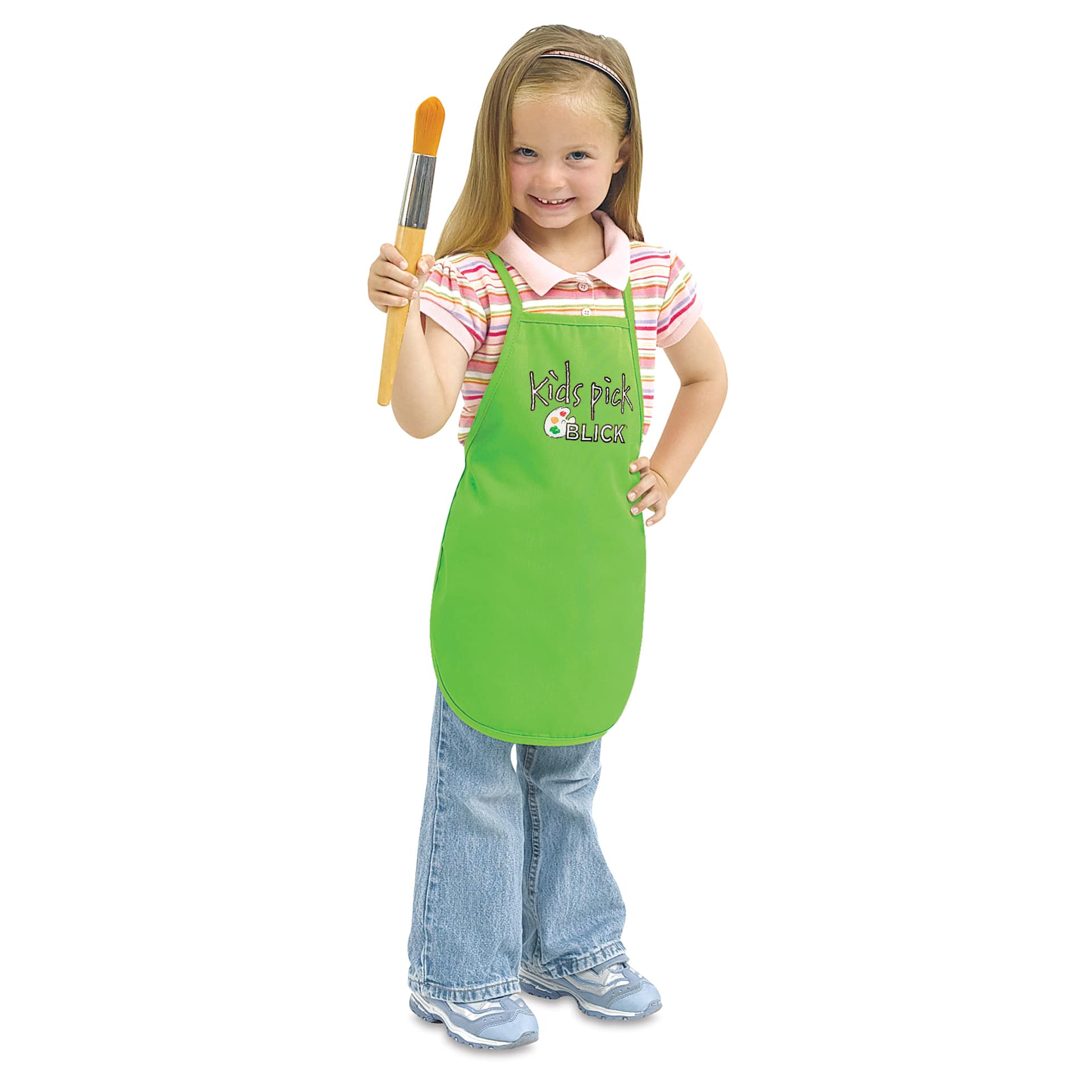 Blick Kid's Apron - Apple, Small, apron on child