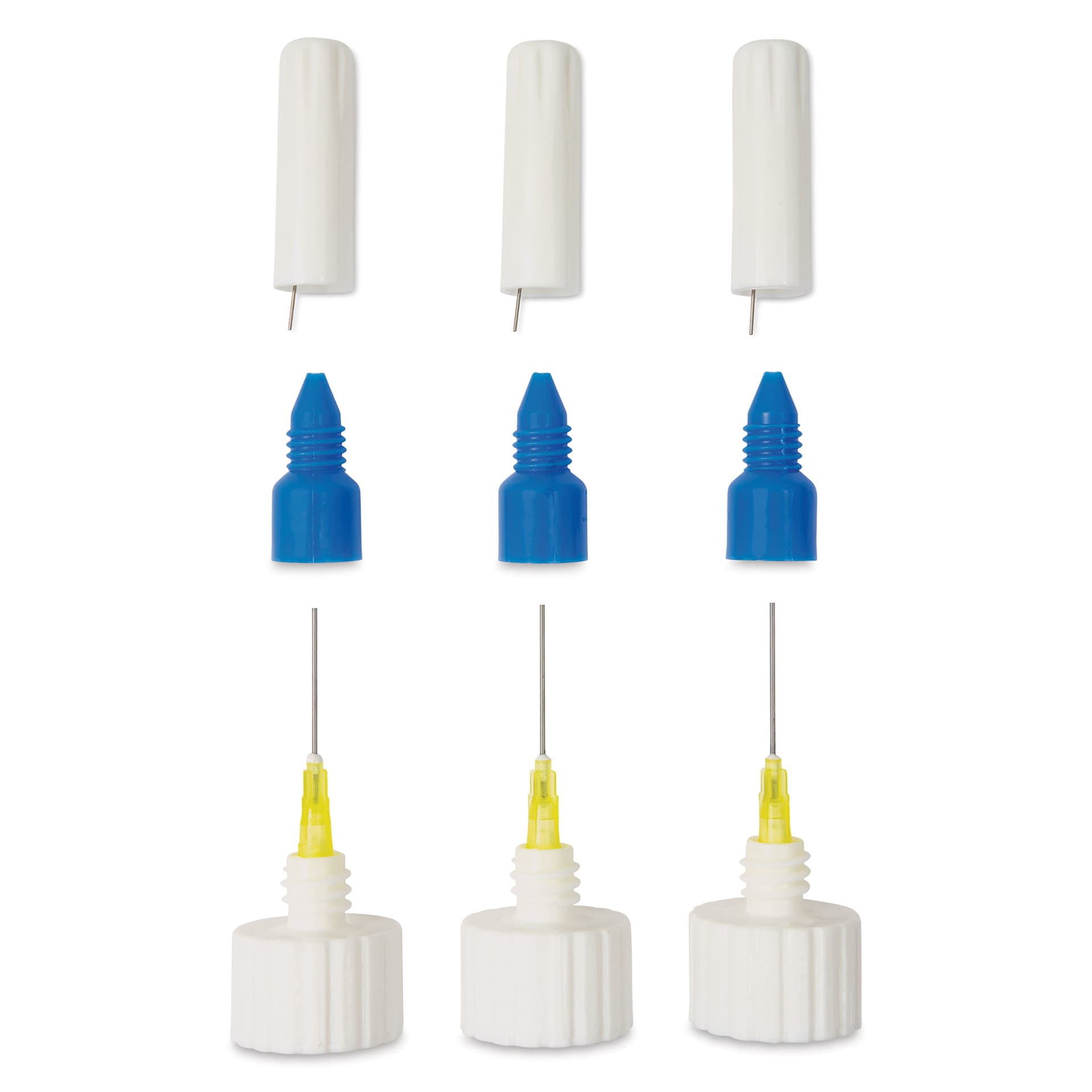 Fineline Tips and Caps - Fine Tip, 20 Gauge, Pkg of 3, tips exposed