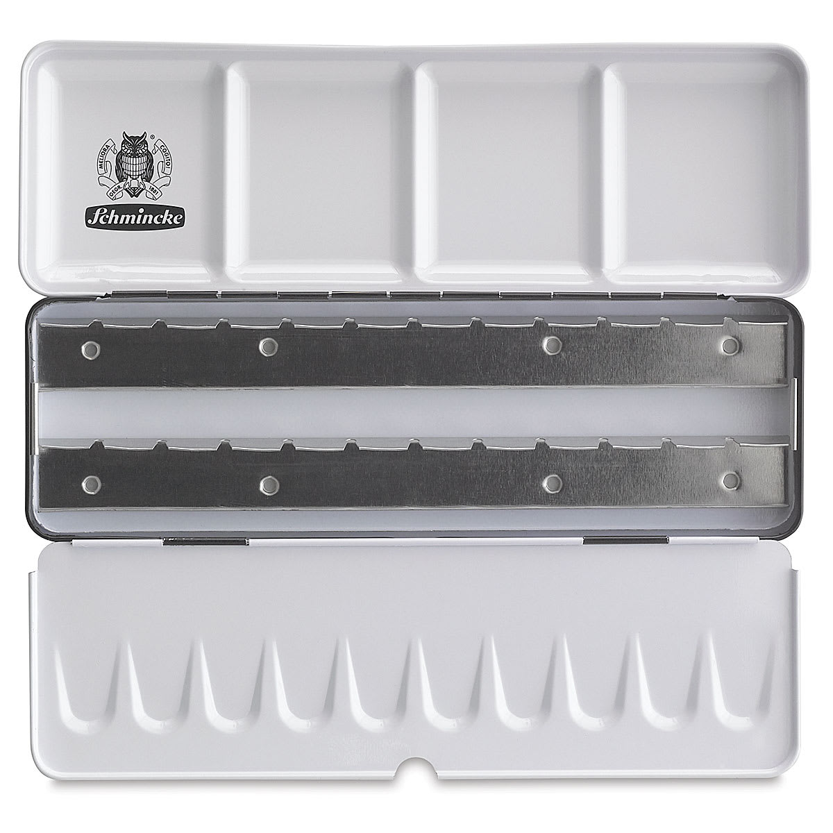 Schmincke Empty Watercolor Tin - for 12 Full Pans / 24 Half Pans (pans not included)