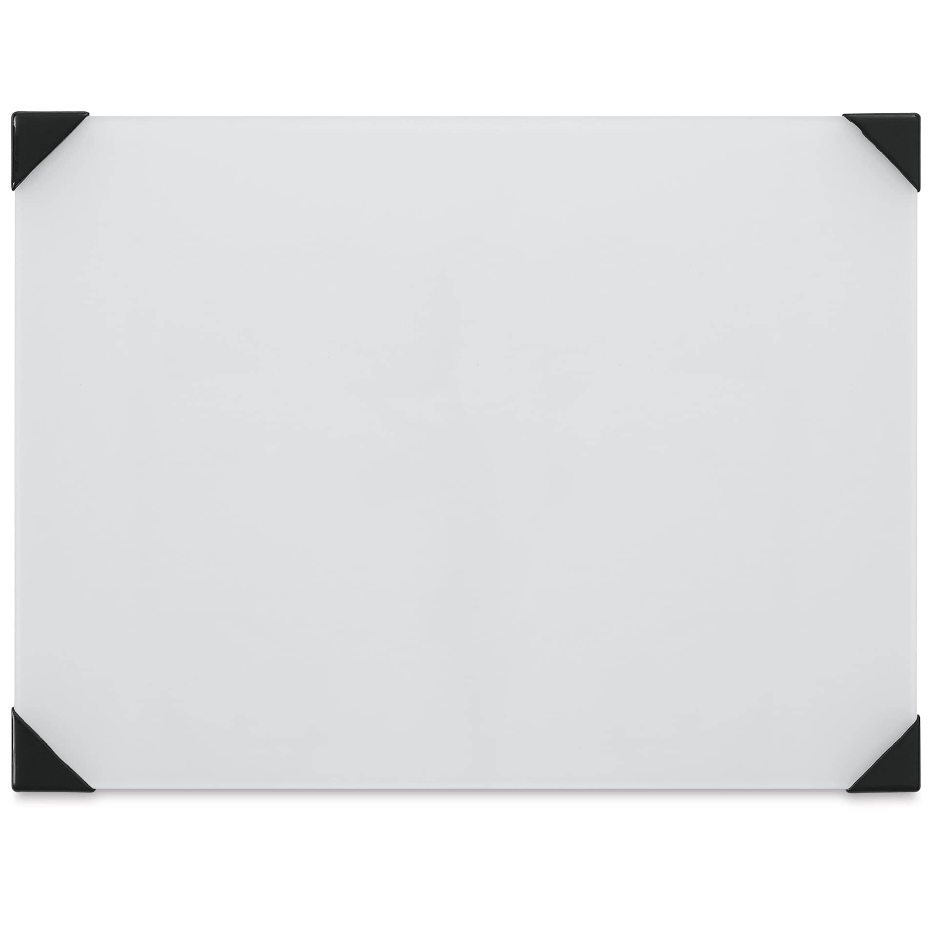 New Wave Posh Glass Tabletop Palette - 9" x 12", White