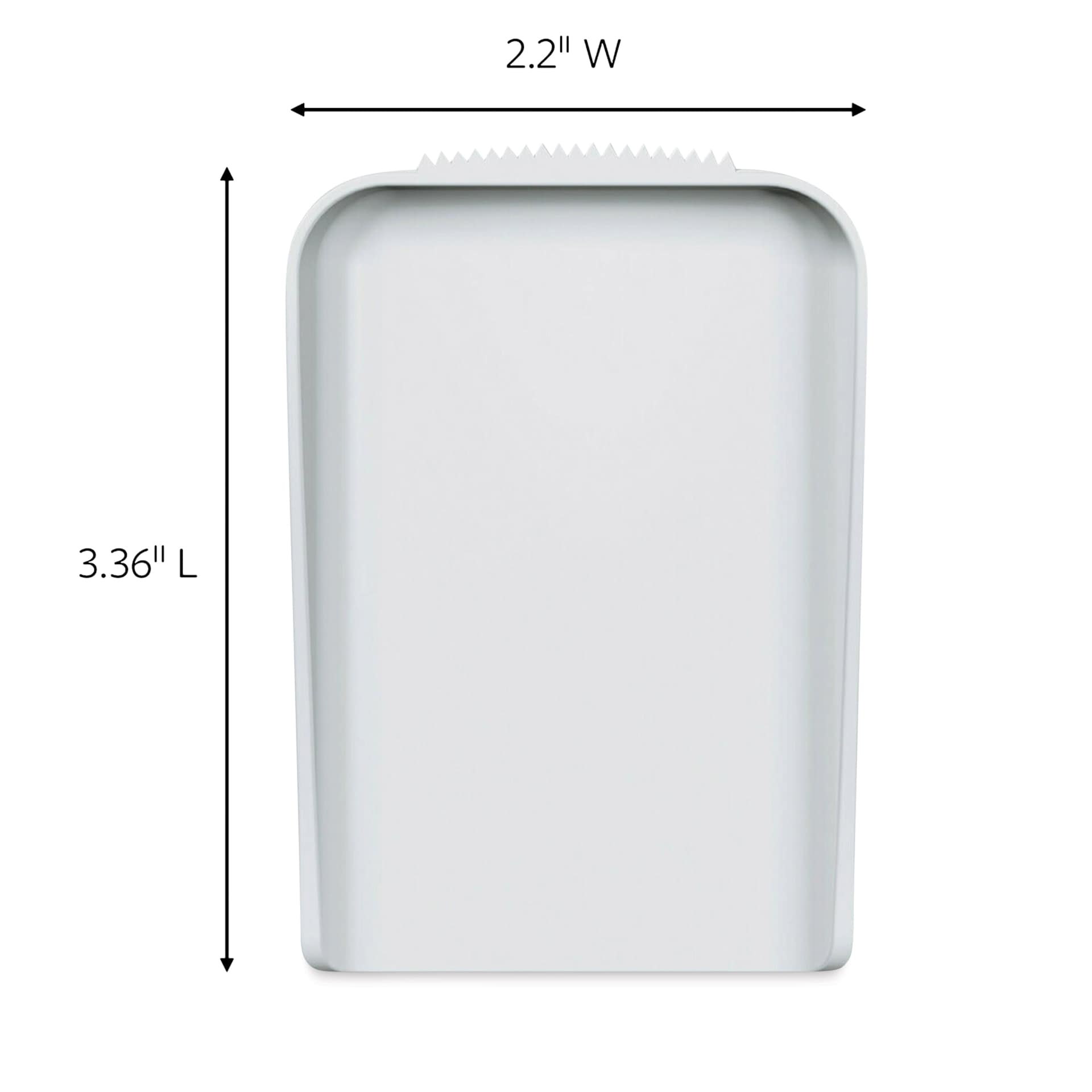 2.2" Wide, 3.36" Long