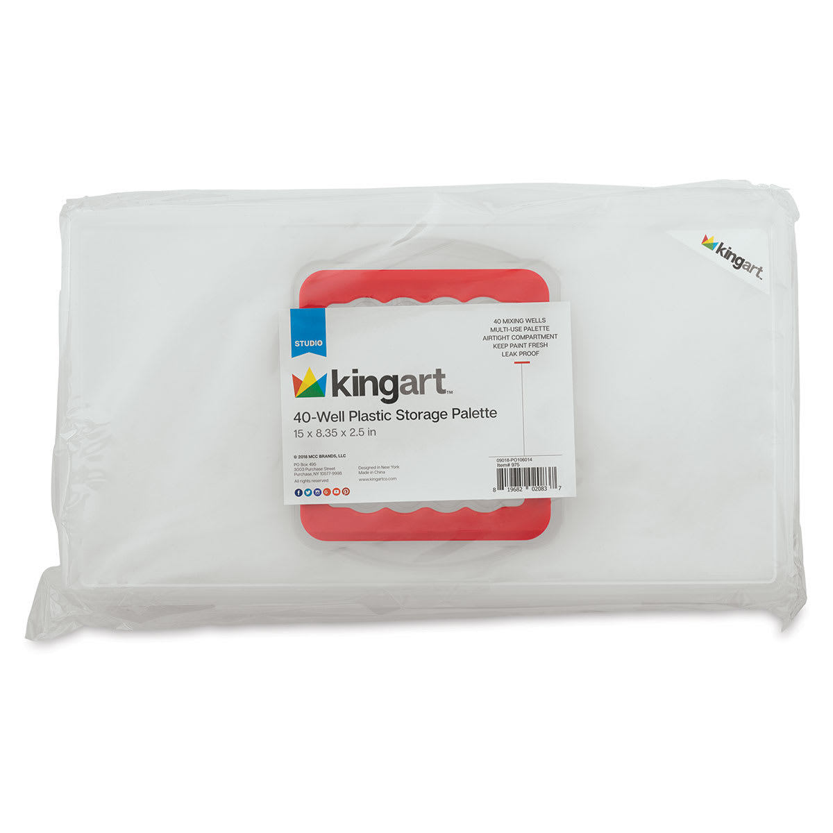 KingArt 40-Well Plastic Storage Palette