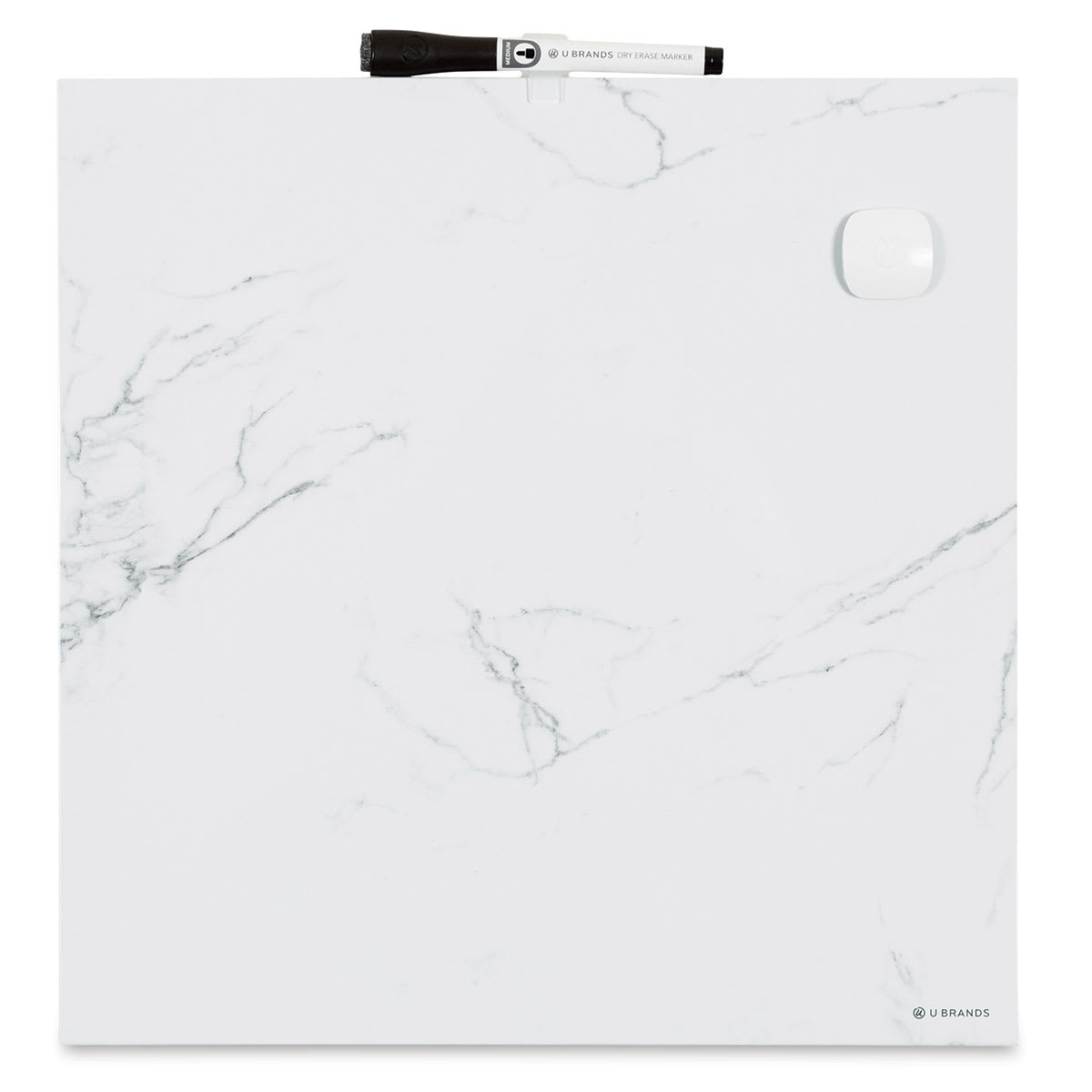 U Brands Dry Erase Tile Board - Blank Marble