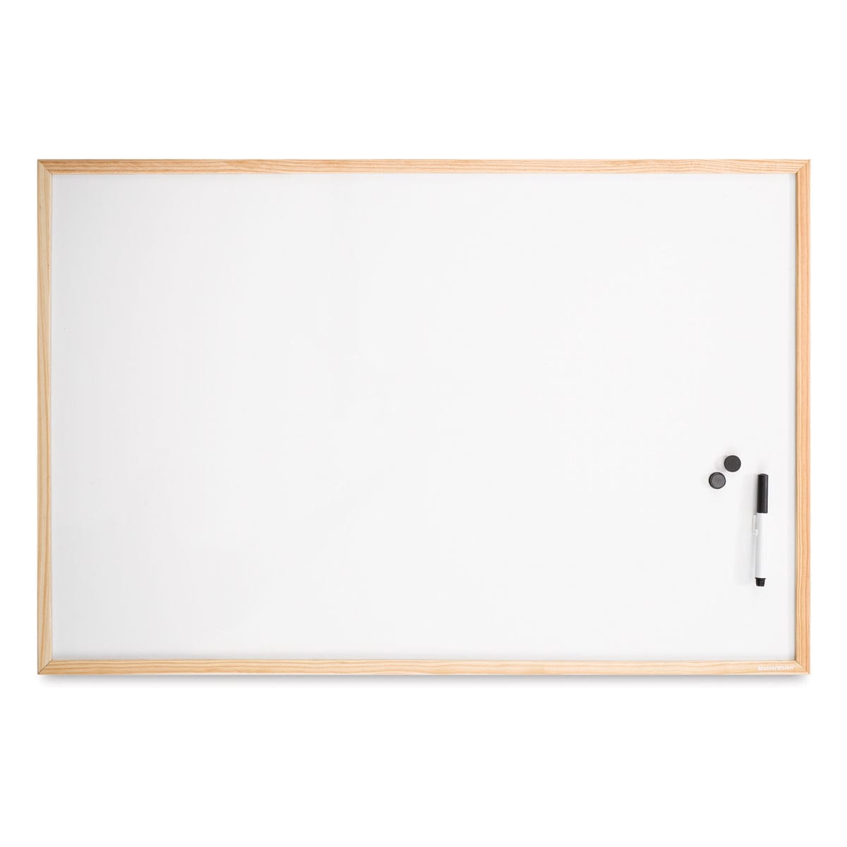 MasterVision Wood Frame Magnetic Dry Erase Board - 24" x 36" (Front)