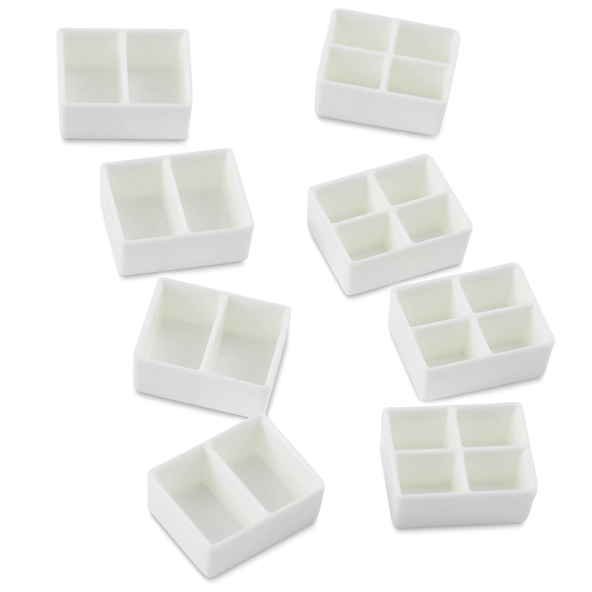 Portable Painter Watercolor Palette Pans - Micro, Set of 8 laid out