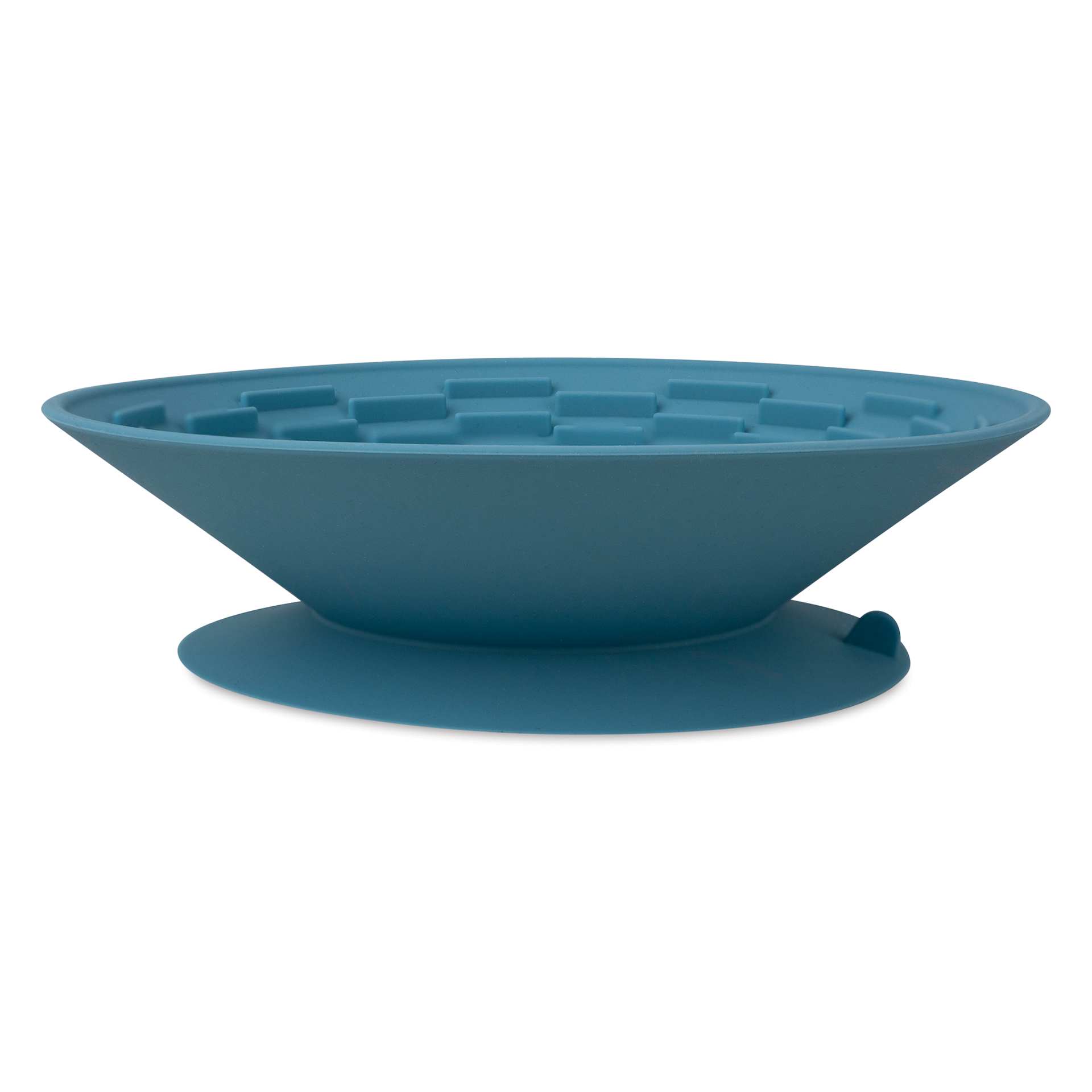 Side view of Silver Essentials Brush Cleaning Silicone Bowl