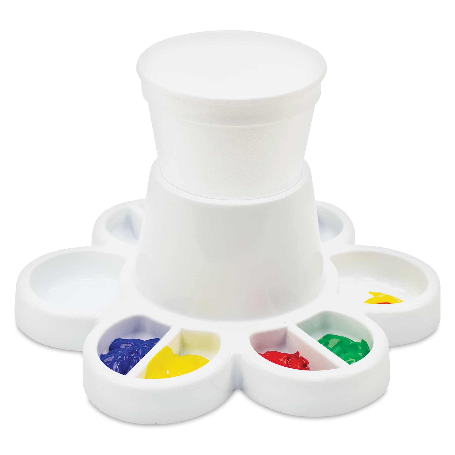Storex Paint Palette and Water Cup Tray - with white cup