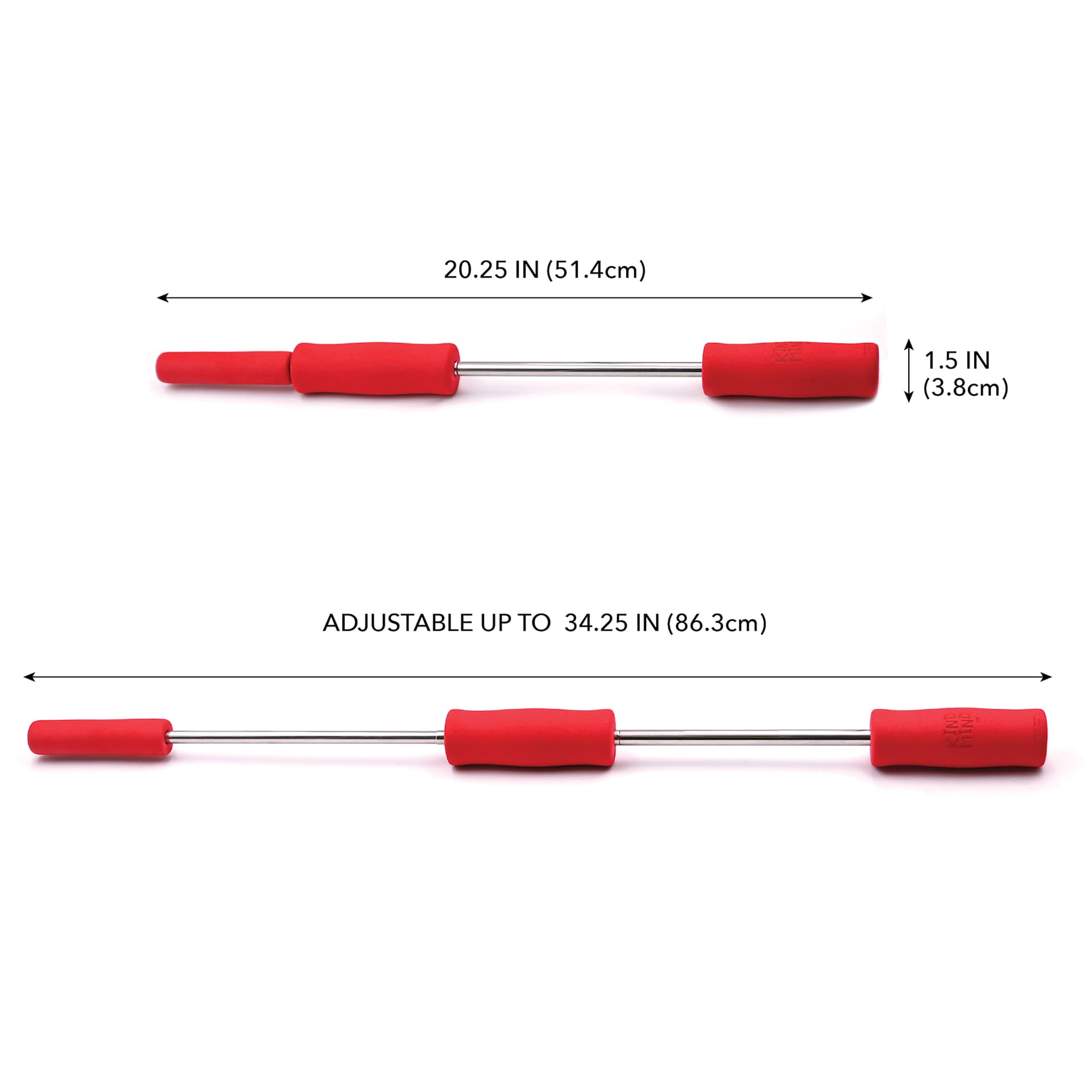 Kind Mind Extending Tool Holder length 20.25 inches, and adjustable up to 34.25 inches