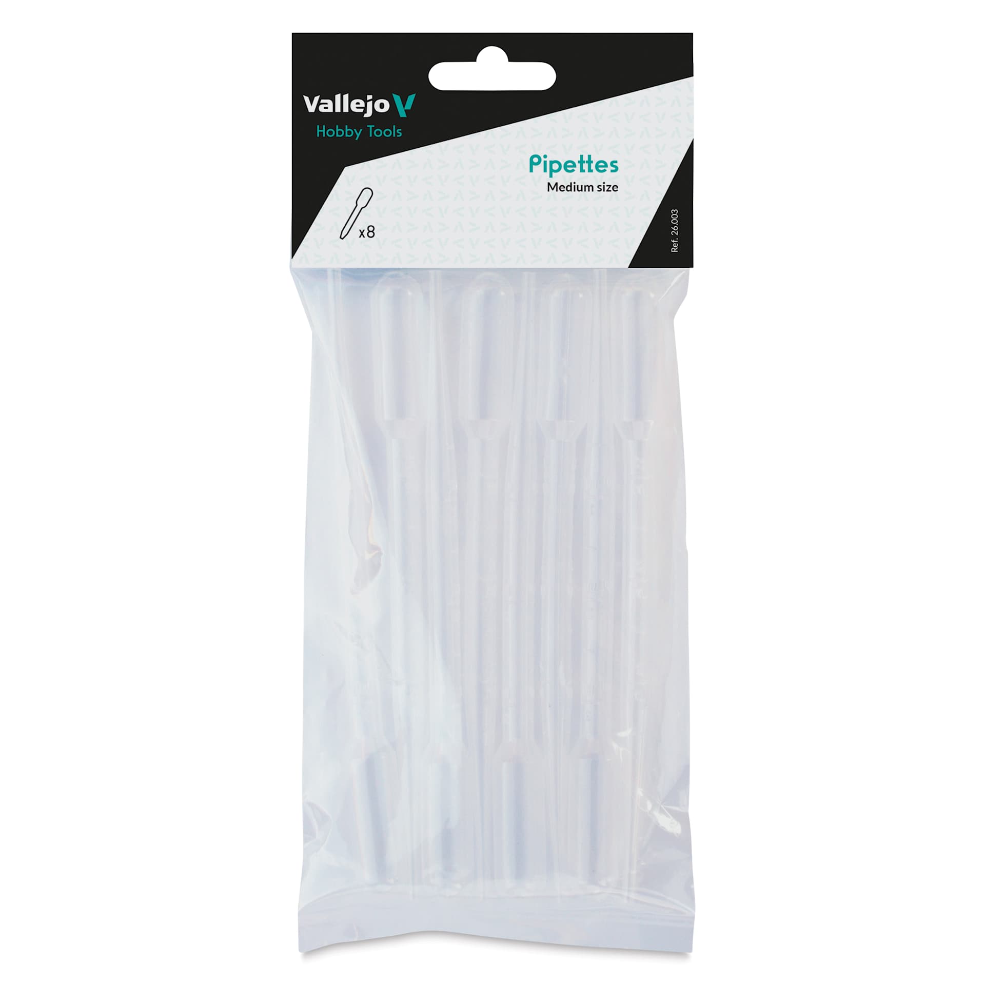Vallejo Pipettes - Pkg of 8, Medium, 3 ml
