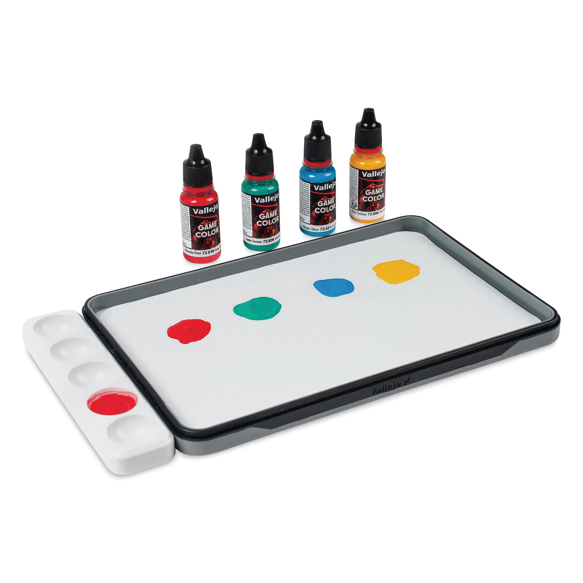 Vallejo Well Palette, attached to a wet palette, not included