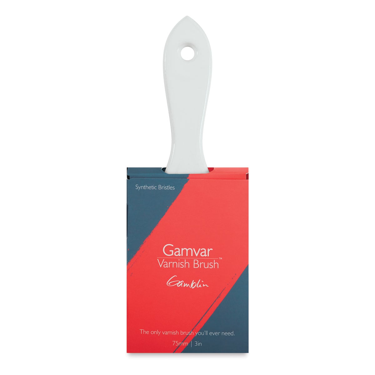 Gamblin Gamvar Synthetic Varnish Brush - 75 mm (Shown in packaging)
