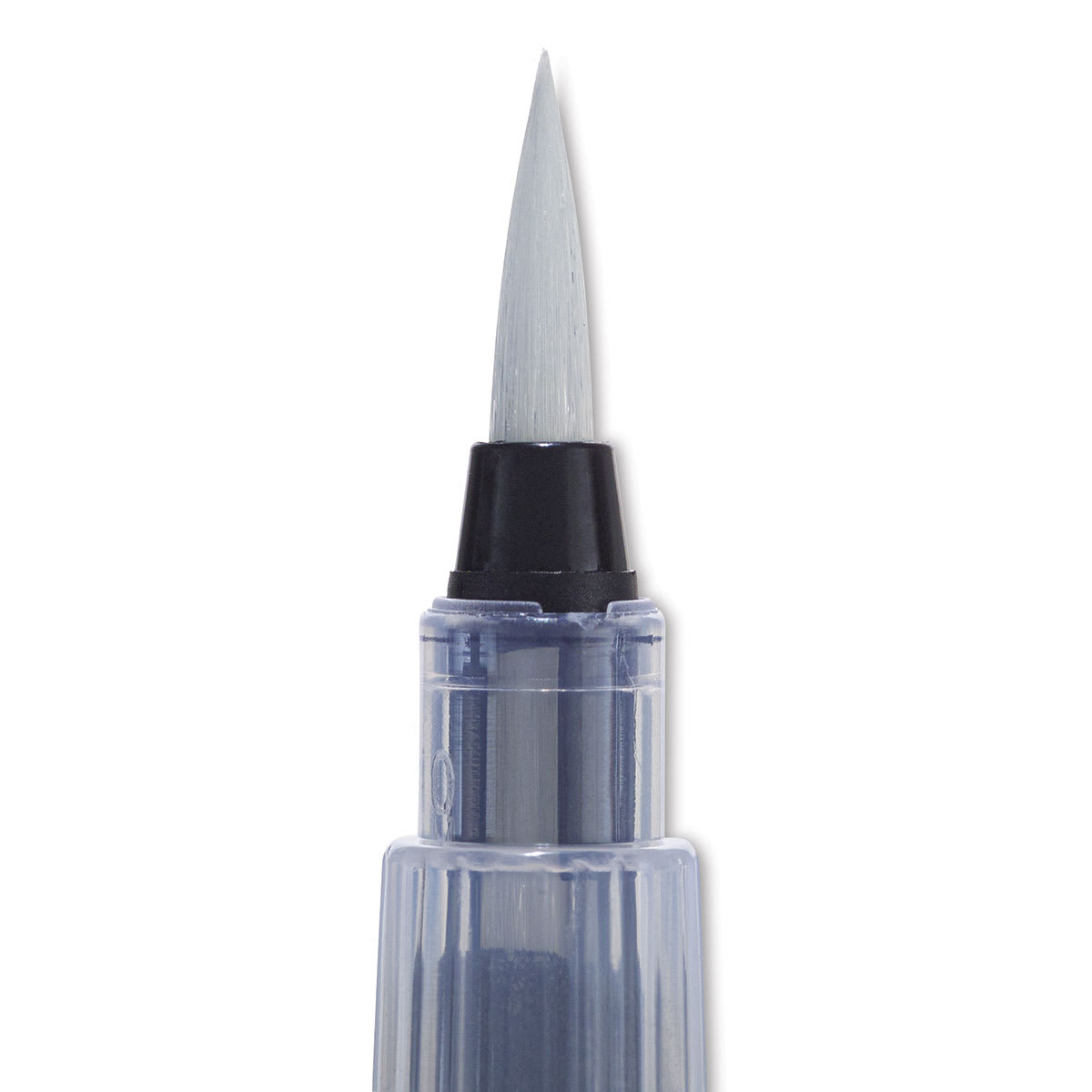 Derwent Push Button Waterbrush - Round, Medium, Short Handle (close-up of brush head)