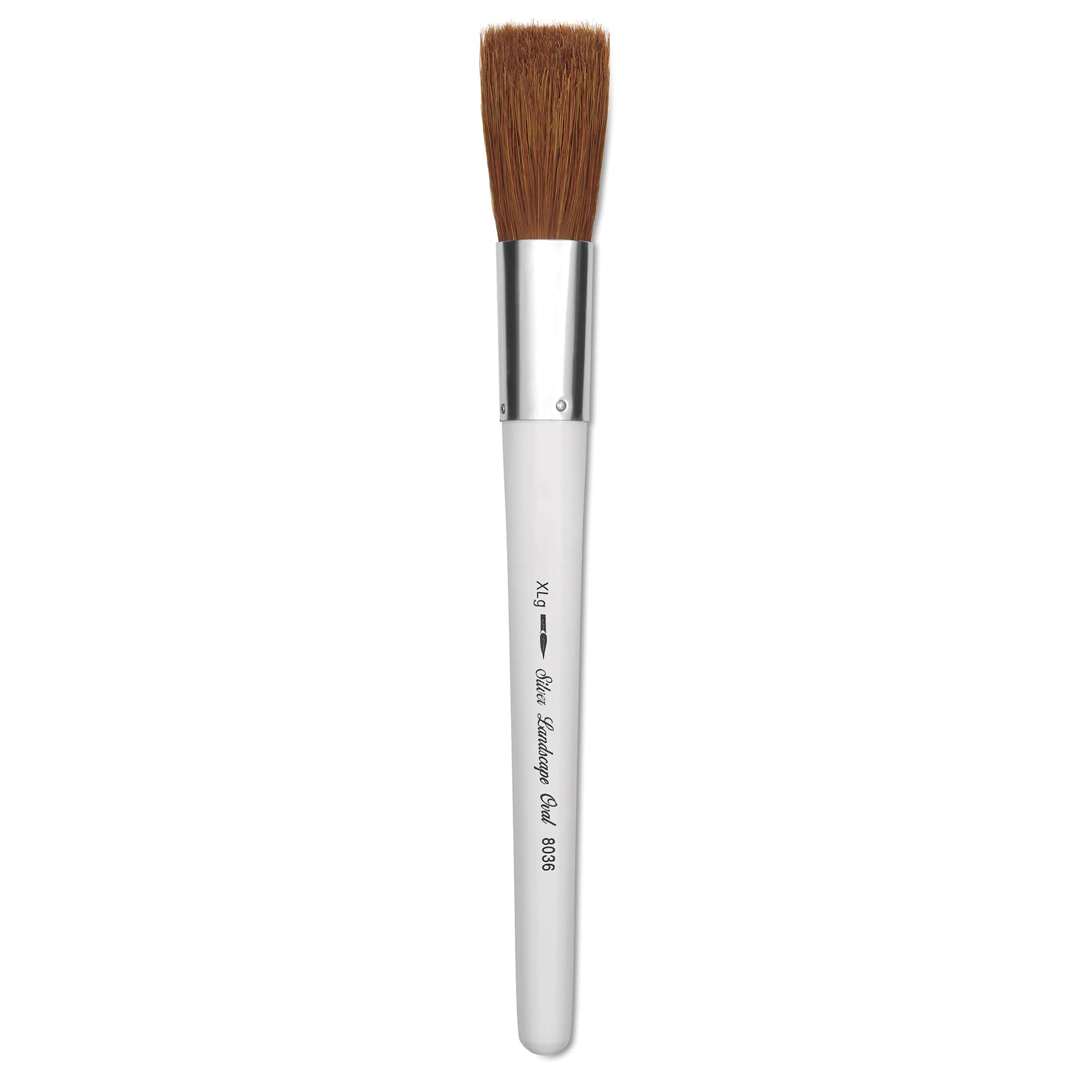 Silver Brush Silver Landscape Oval Hog Bristle Brush - Mid-Handle, Size Extra Large