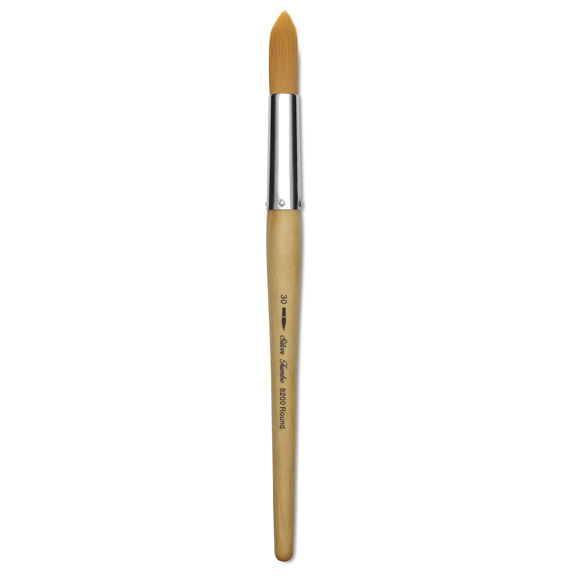 Silver Brush Silver Jumbo Golden Synthetic Brush - Round, Mid-Handle, Size 30
