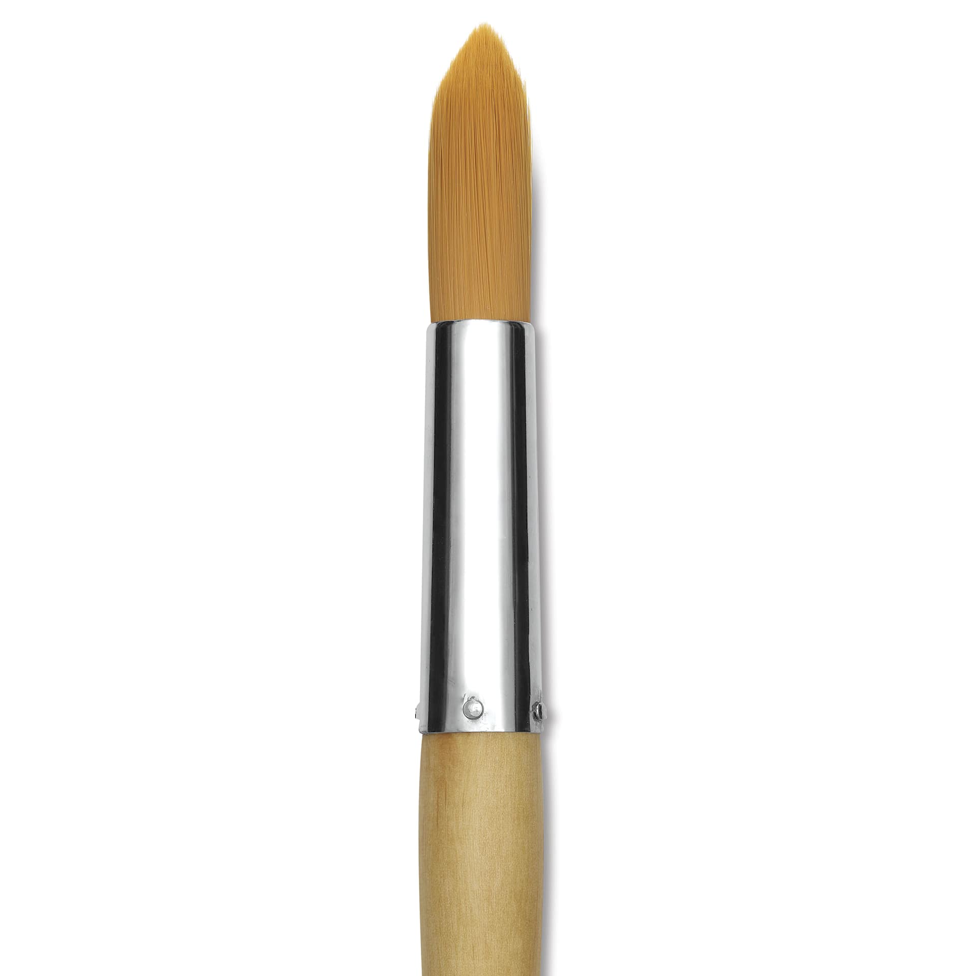 Silver Brush Silver Jumbo Golden Synthetic Brush - Round, Mid-Handle, Size 30, close-up