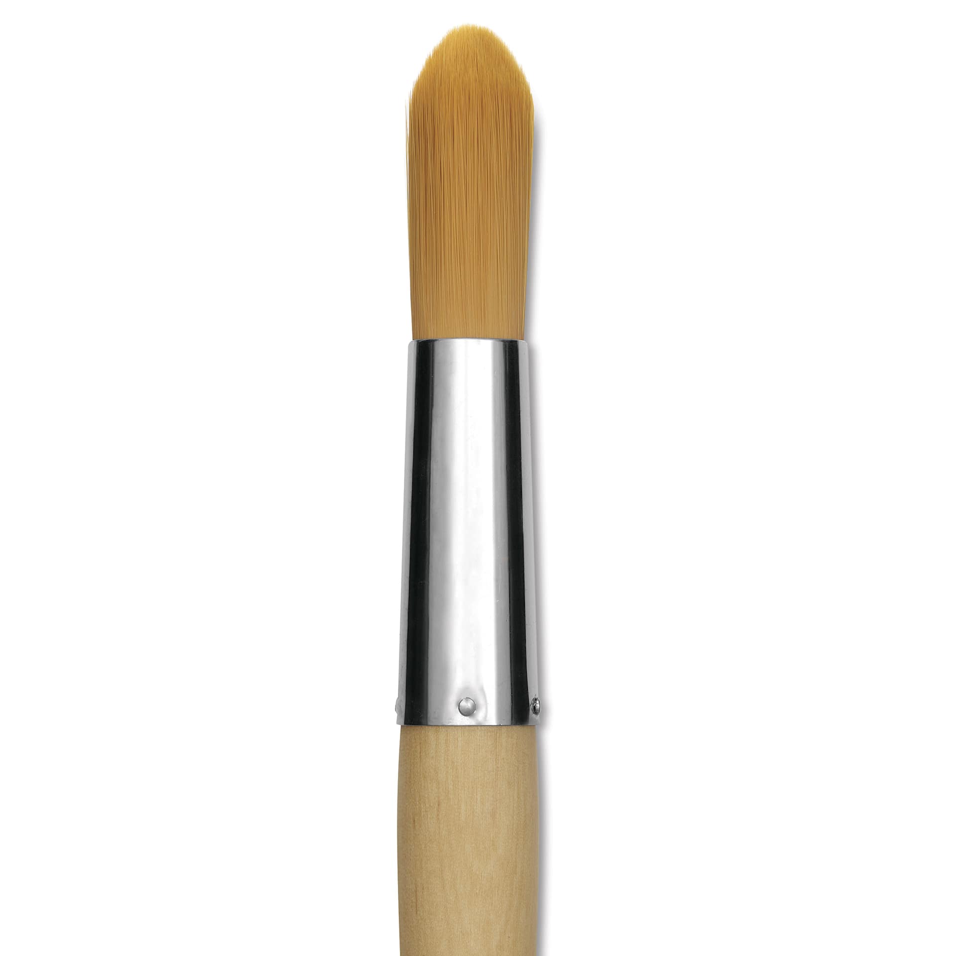 Silver Brush Silver Jumbo Golden Synthetic Brush - Round, Mid-Handle, Size 40, close-up
