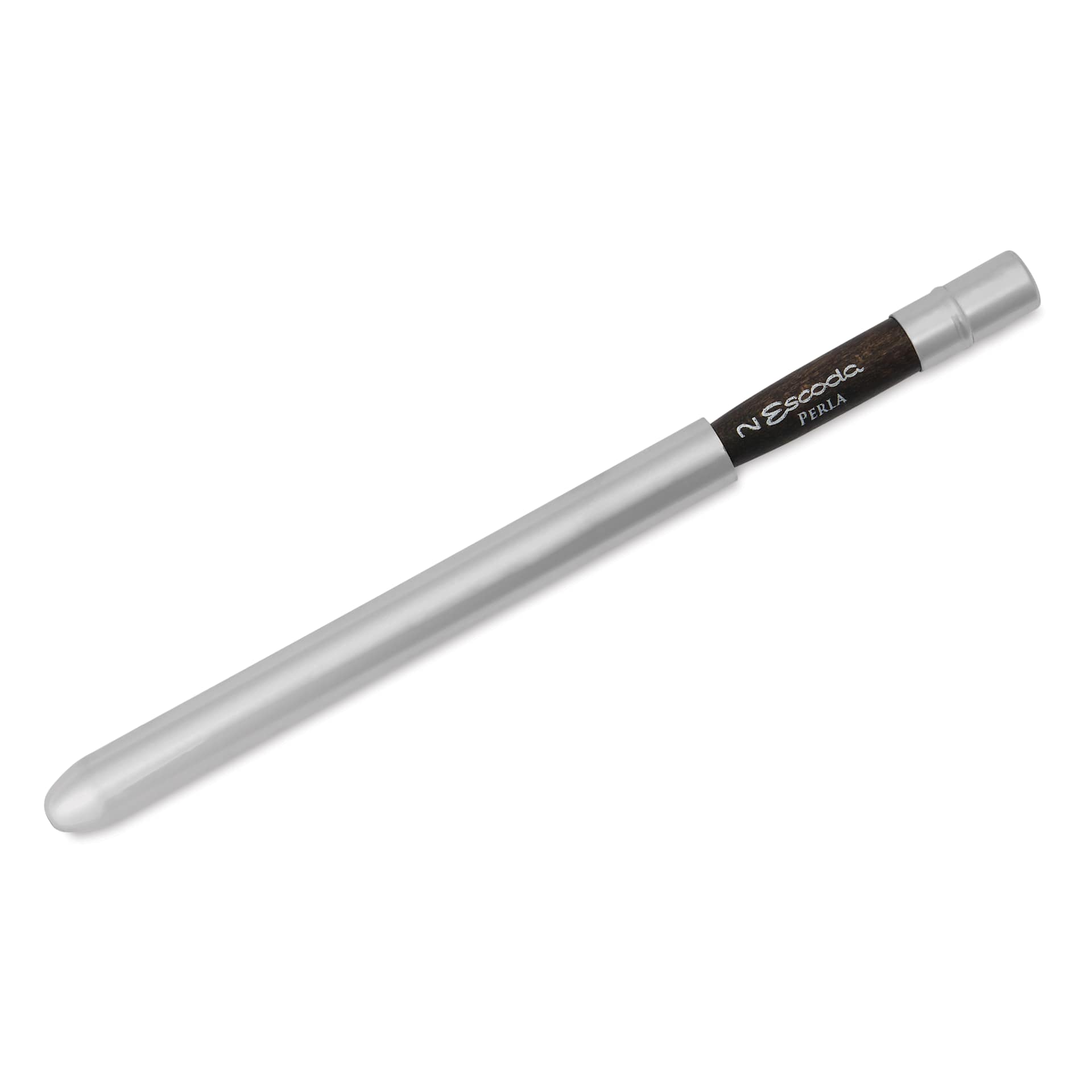 Escoda Perla Toray White Synthetic Travel Brush - Series 1438 Round, Size 2, Short Handle