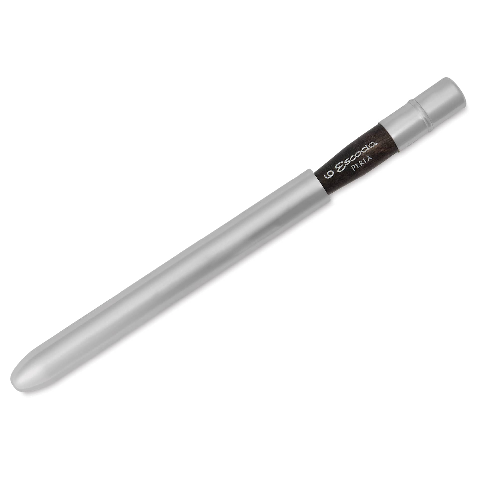 Escoda Perla Toray White Synthetic Travel Brush - Series 1438 Round, Size 6, Short Handle